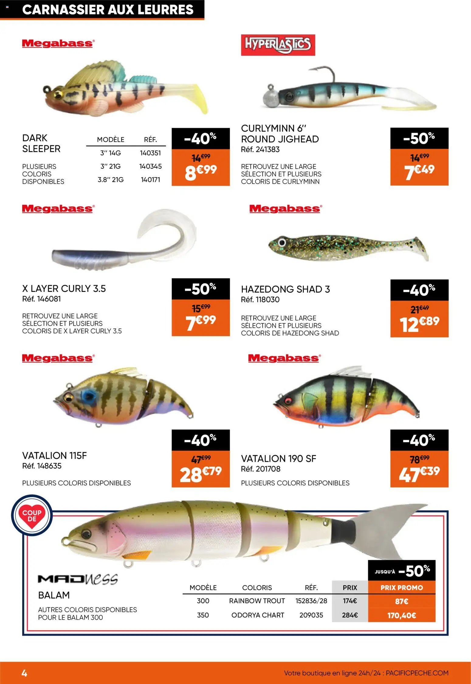Pacific Pêche catalogue