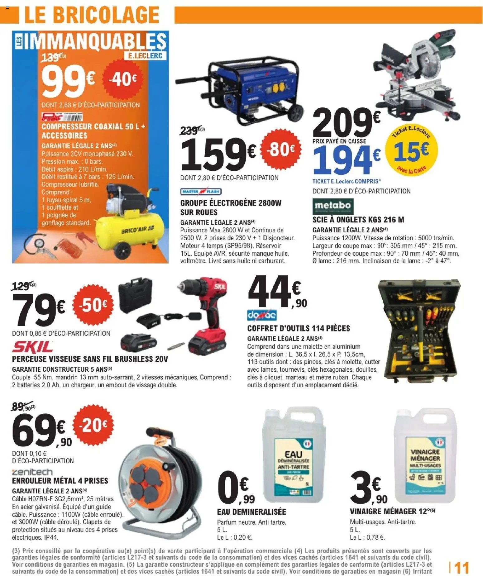 Brico E.Leclerc catalogue Trafic