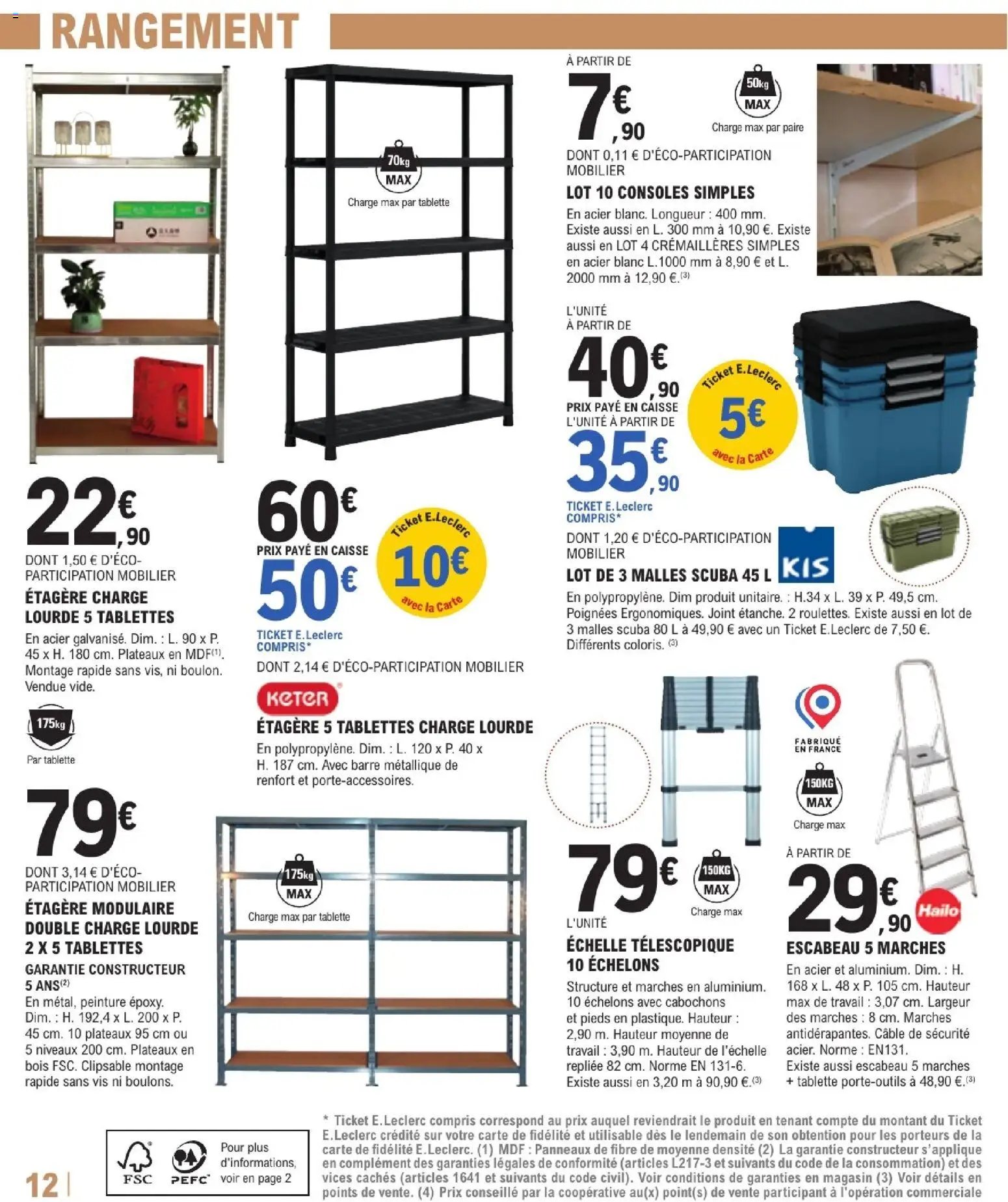 Brico E.Leclerc catalogue Trafic