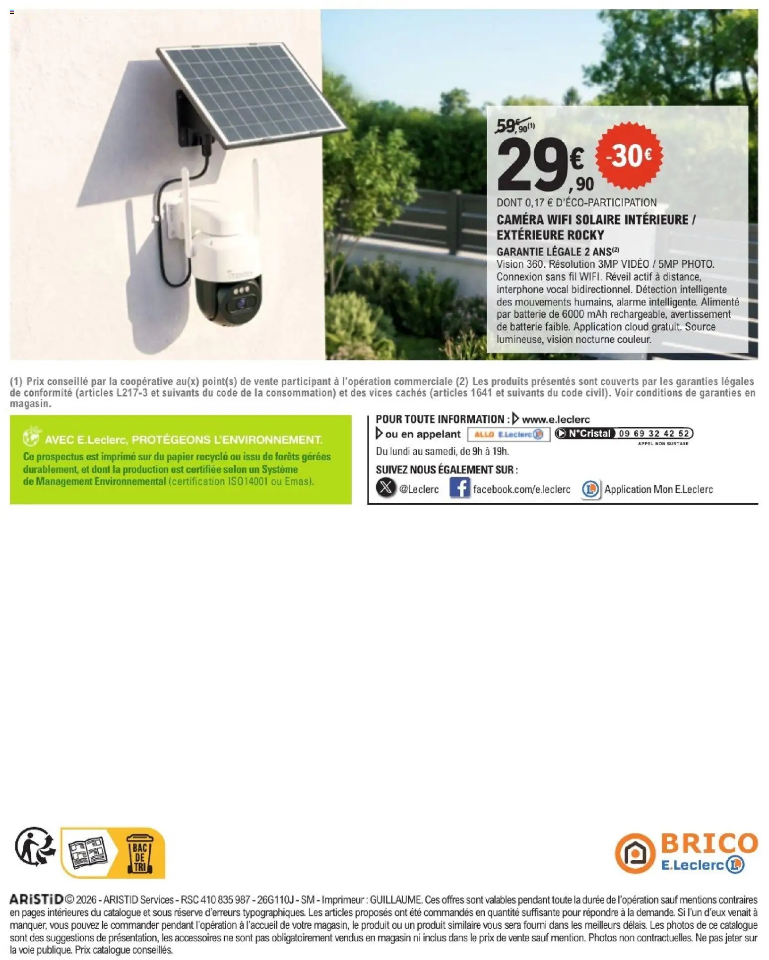 Brico E.Leclerc catalogue Trafic
