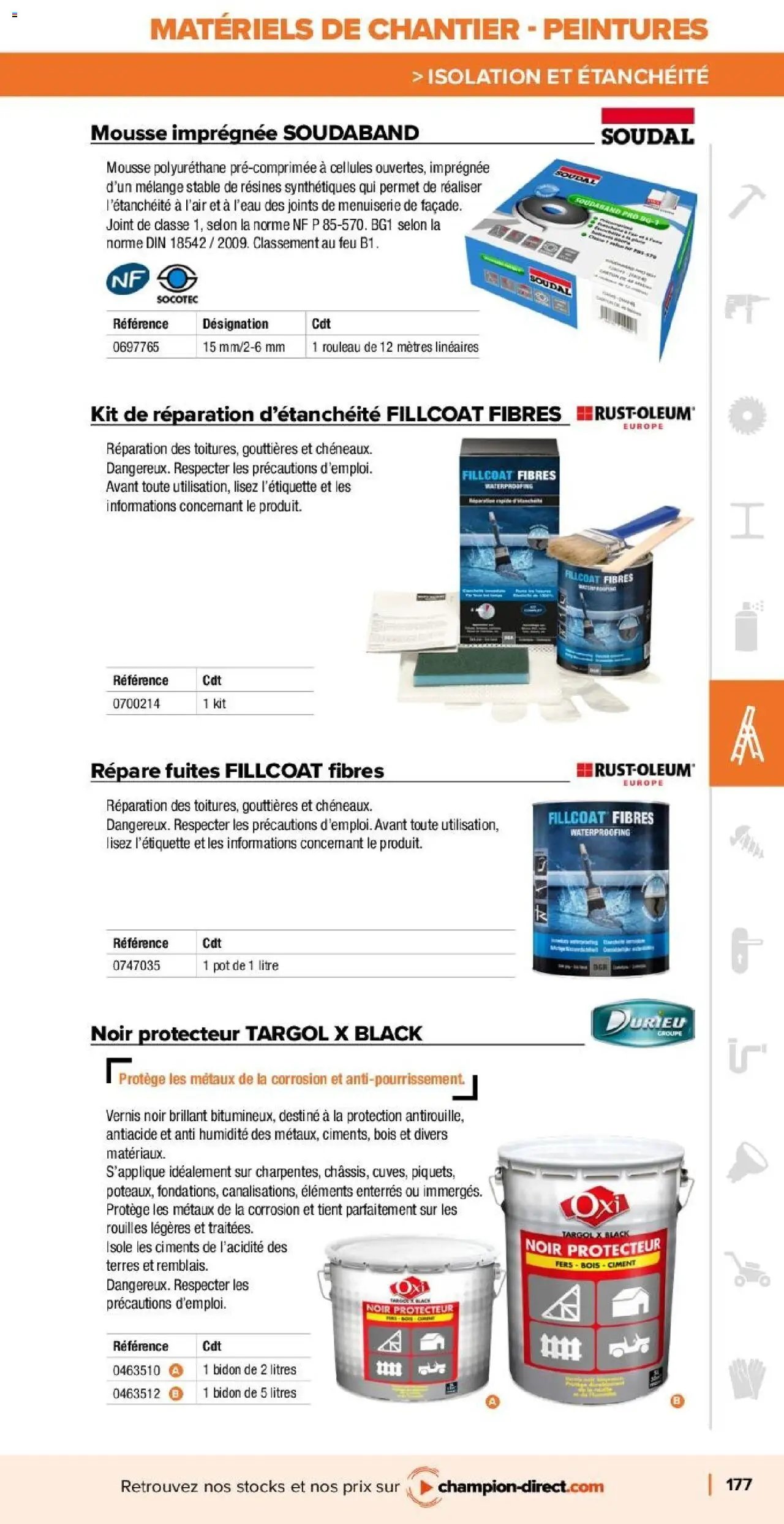 Champion Direct catalogue Selection Maintenance (2025-01-10 - 2025-12-31)