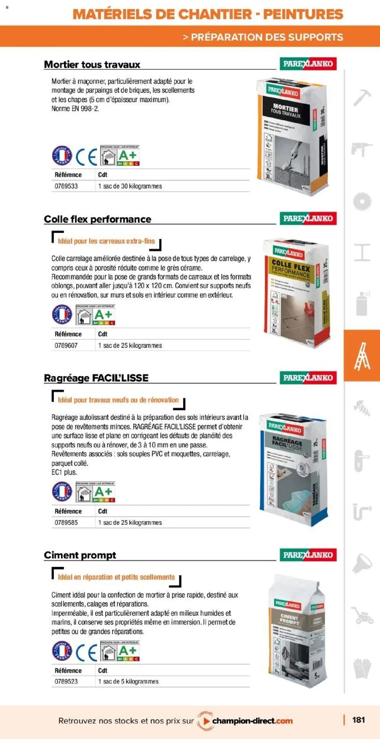 Champion Direct catalogue Selection Maintenance (2025-01-10 - 2025-12-31)