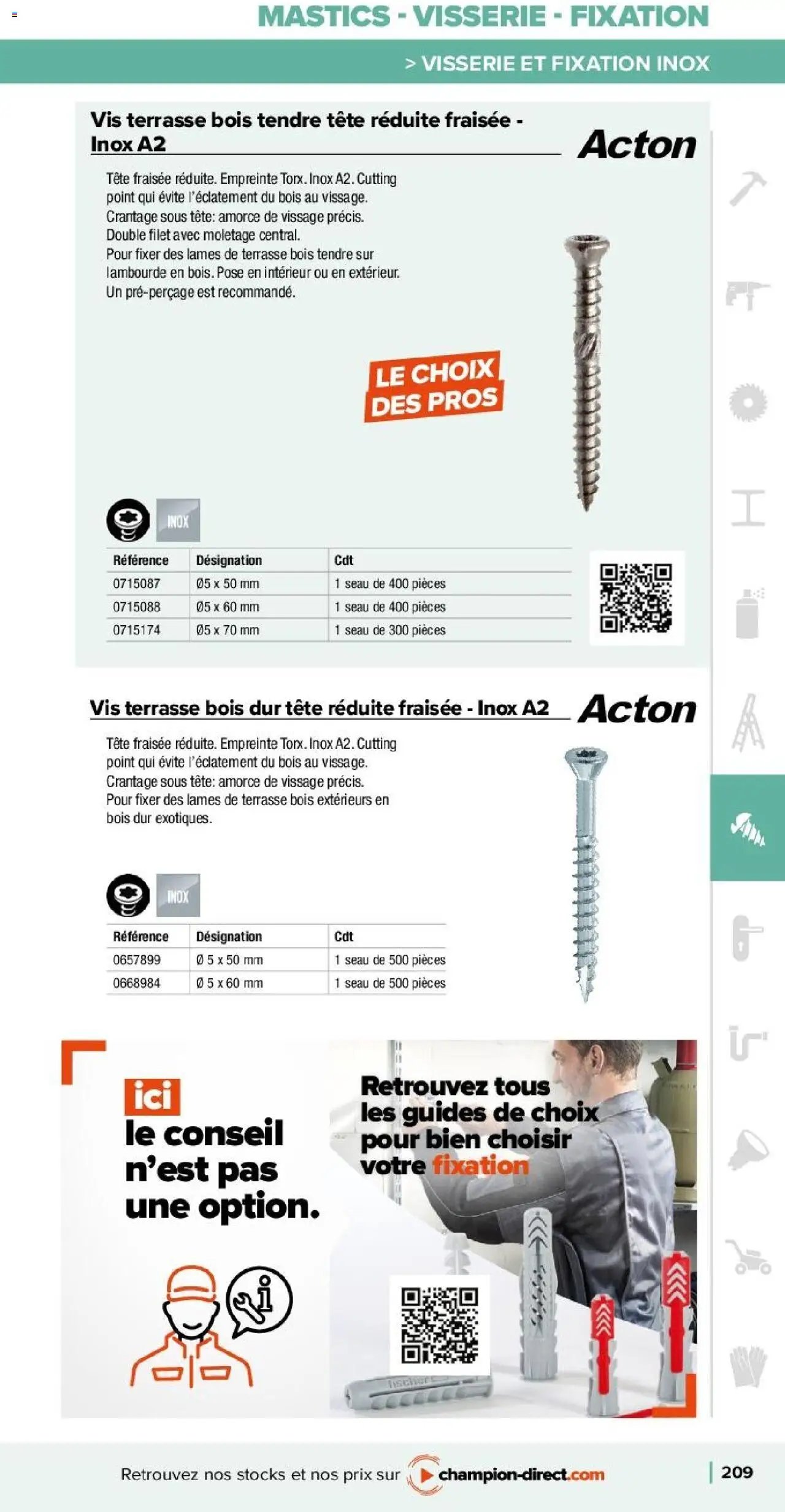 Champion Direct catalogue Selection Maintenance (2025-01-10 - 2025-12-31)