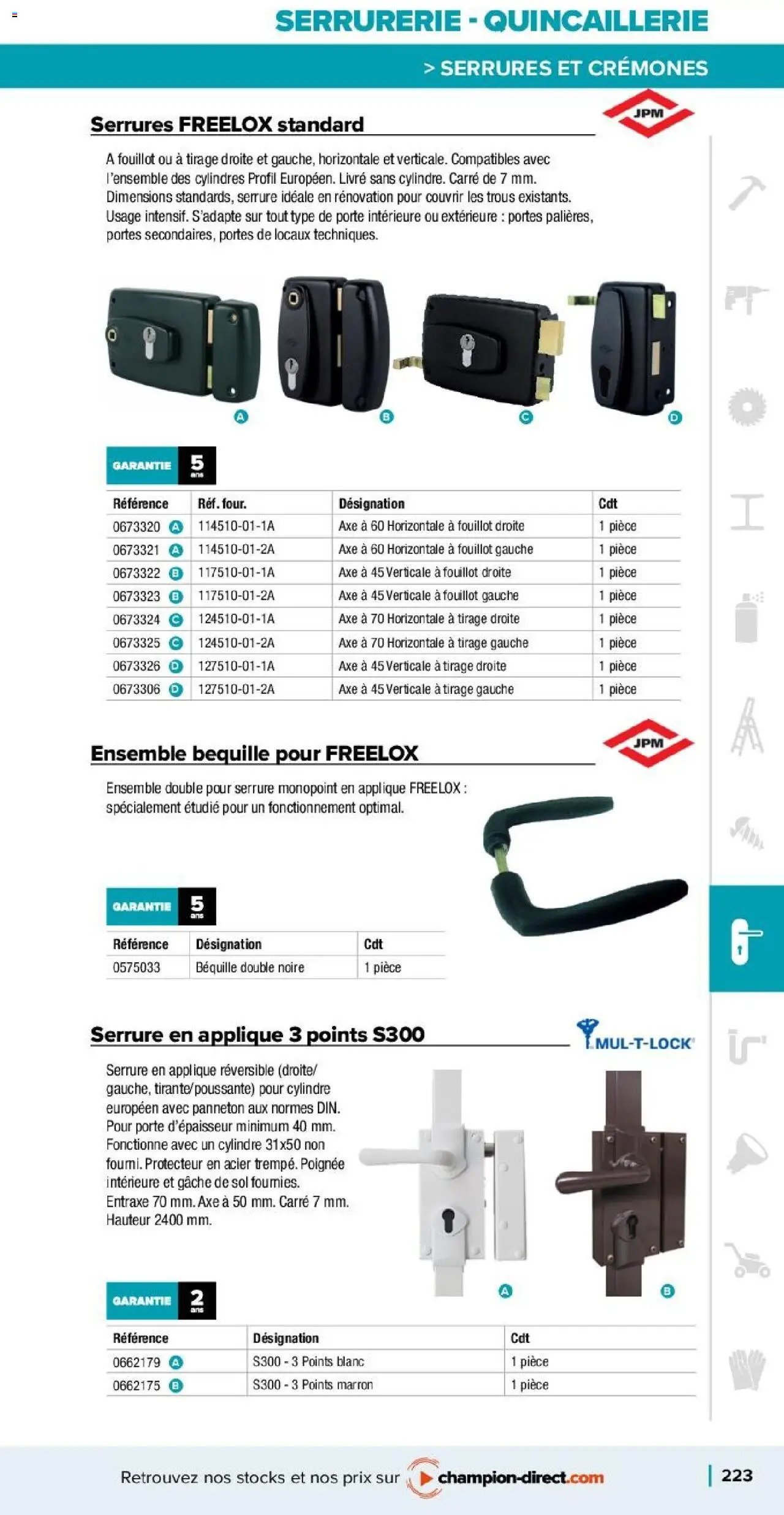 Champion Direct catalogue Selection Maintenance (2025-01-10 - 2025-12-31)