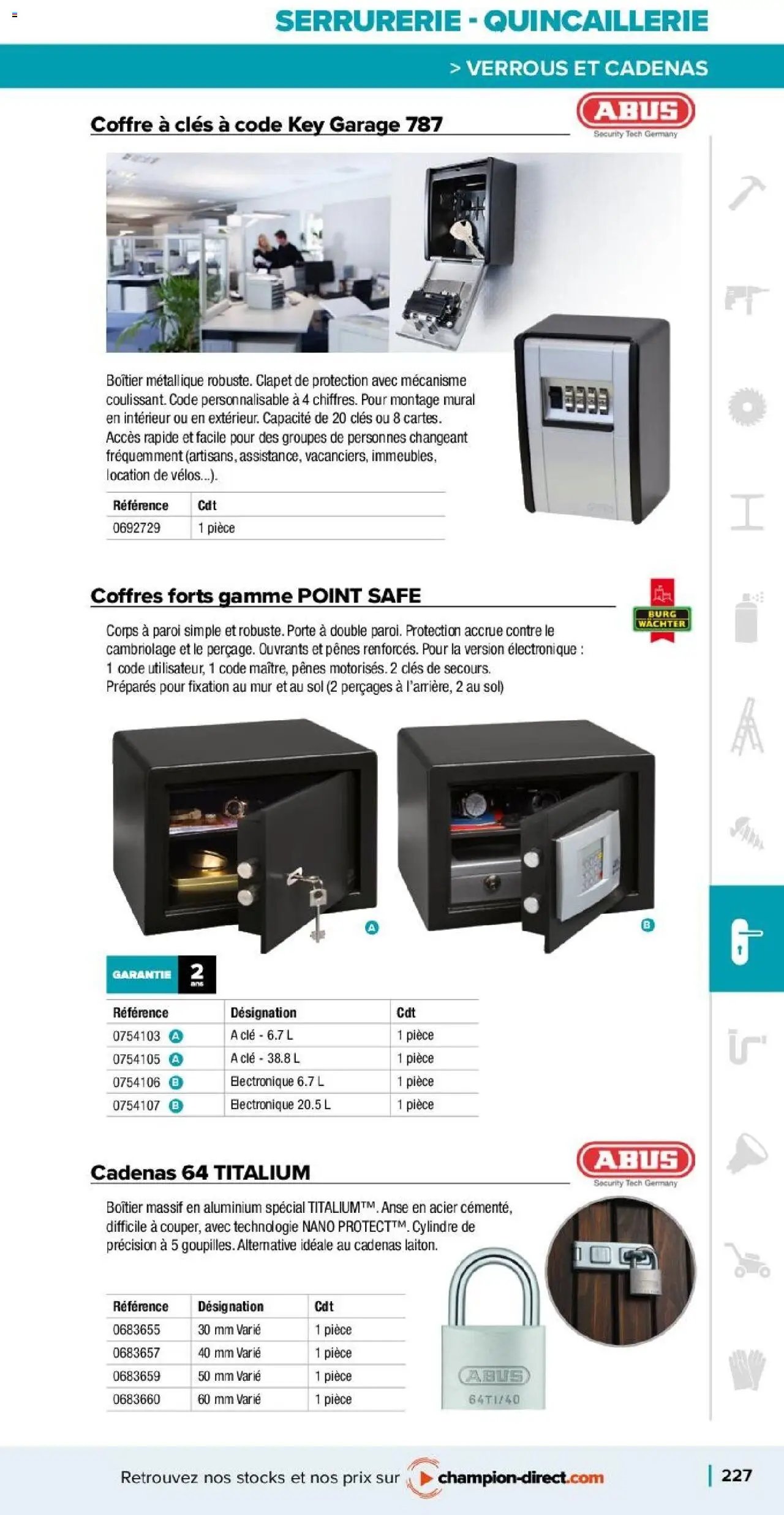 Champion Direct catalogue Selection Maintenance (2025-01-10 - 2025-12-31)