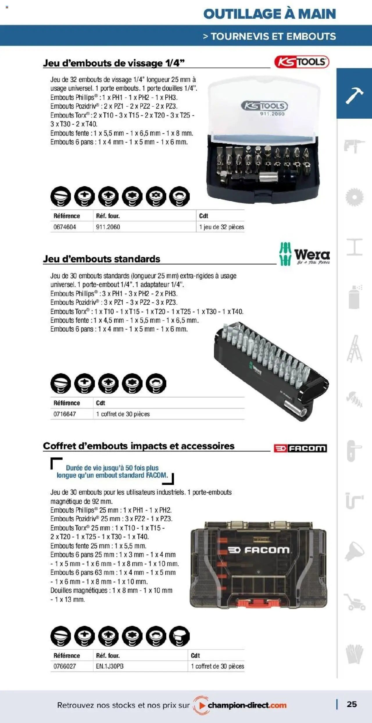 Champion Direct catalogue Selection Maintenance (2025-01-10 - 2025-12-31)