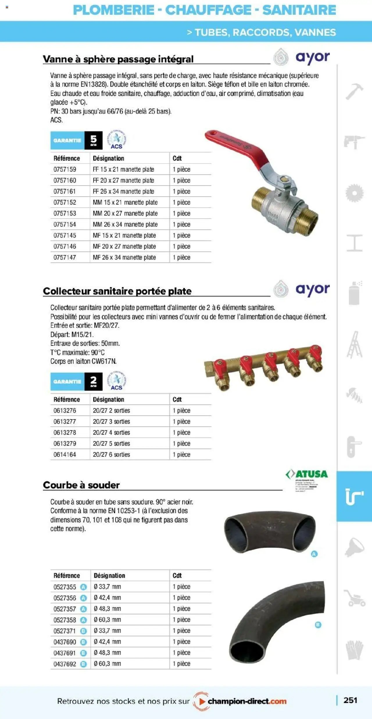 Champion Direct catalogue Selection Maintenance (2025-01-10 - 2025-12-31)