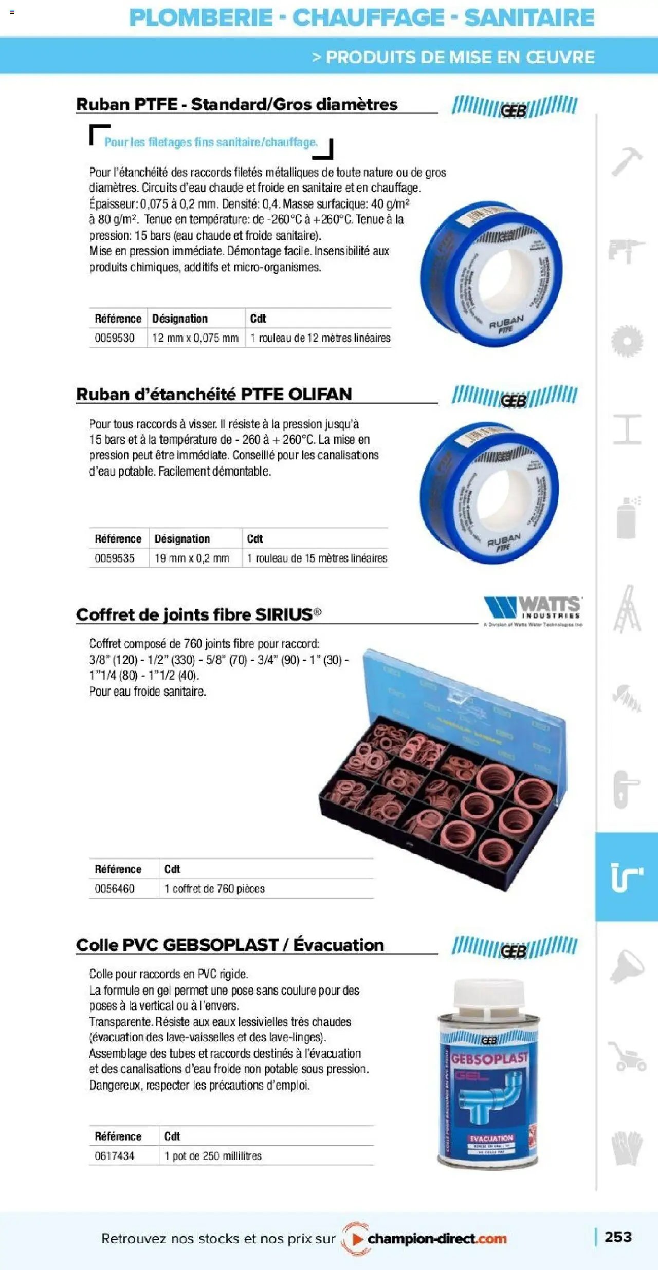 Champion Direct catalogue Selection Maintenance (2025-01-10 - 2025-12-31)