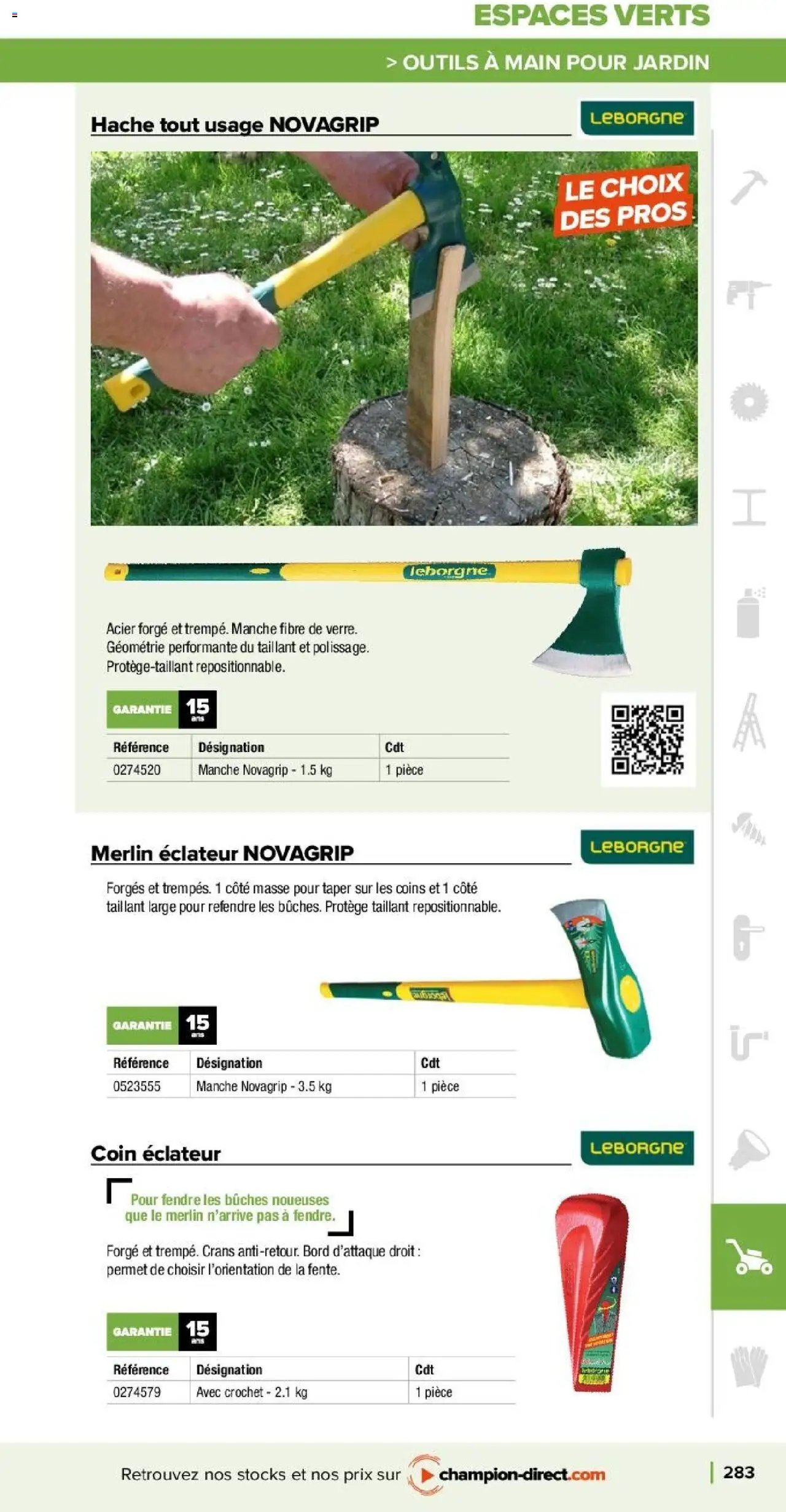 Champion Direct catalogue Selection Maintenance (2025-01-10 - 2025-12-31)