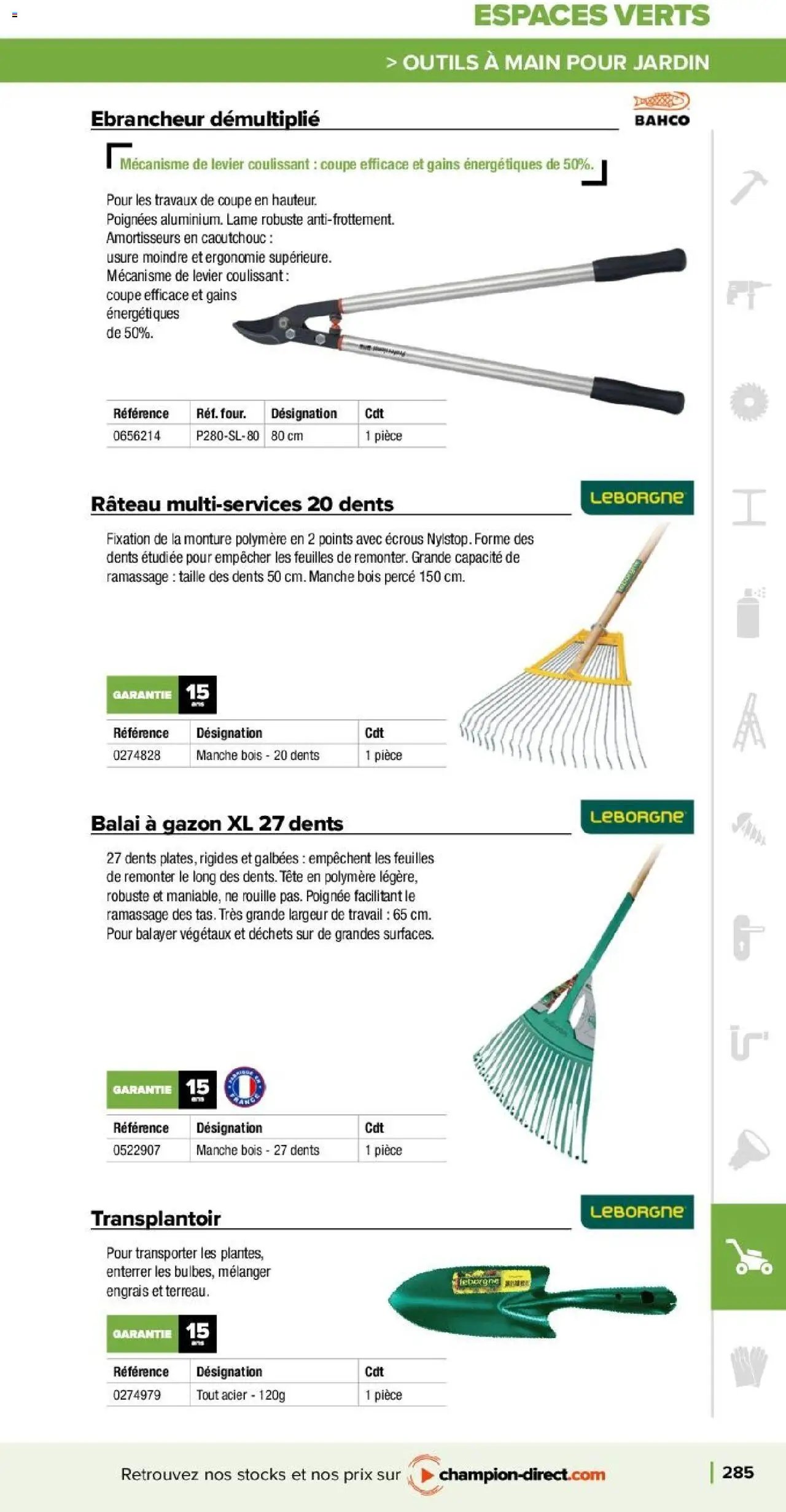 Champion Direct catalogue Selection Maintenance (2025-01-10 - 2025-12-31)