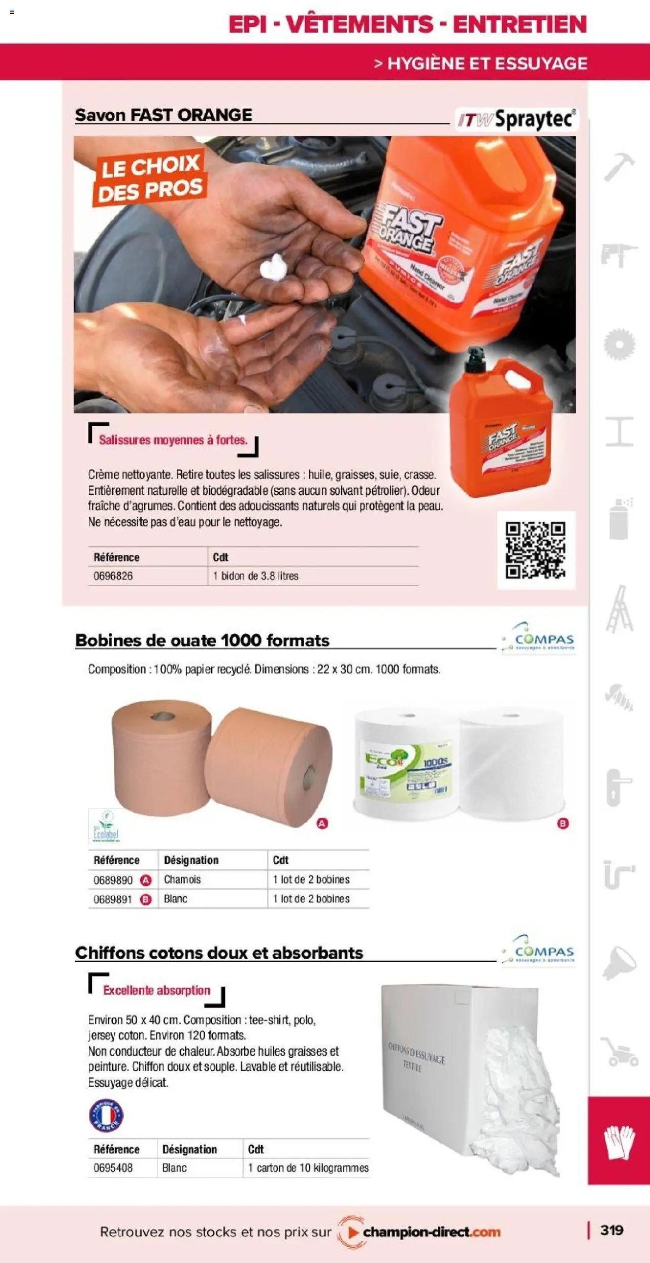 Champion Direct catalogue Selection Maintenance (2025-01-10 - 2025-12-31)