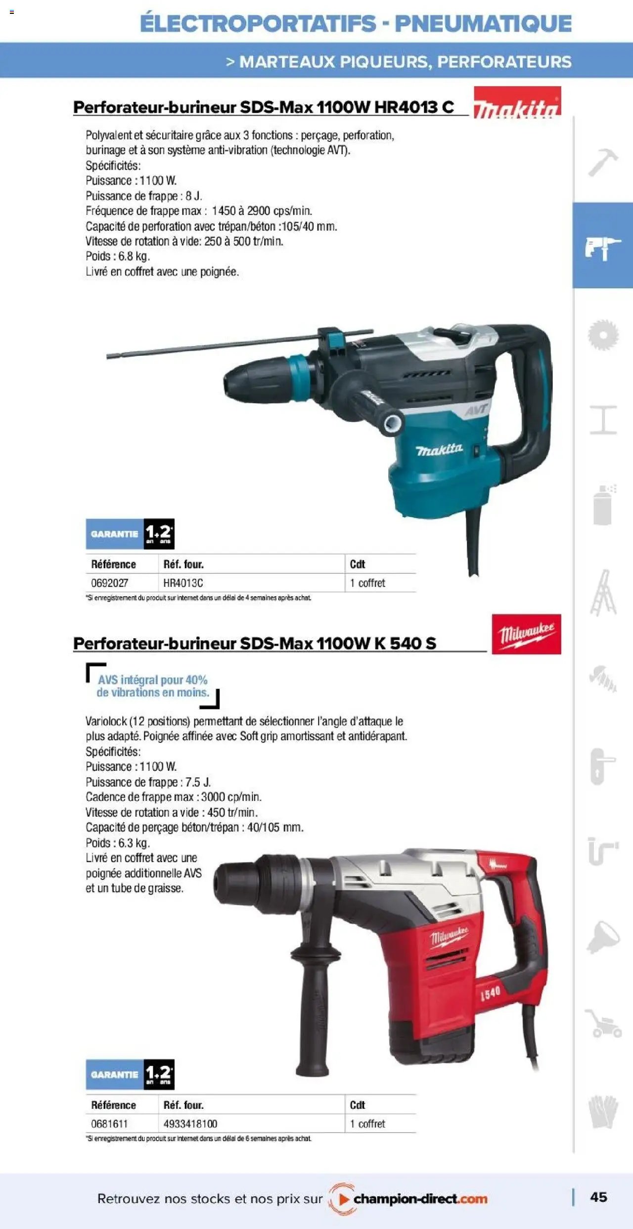 Champion Direct catalogue Selection Maintenance (2025-01-10 - 2025-12-31)