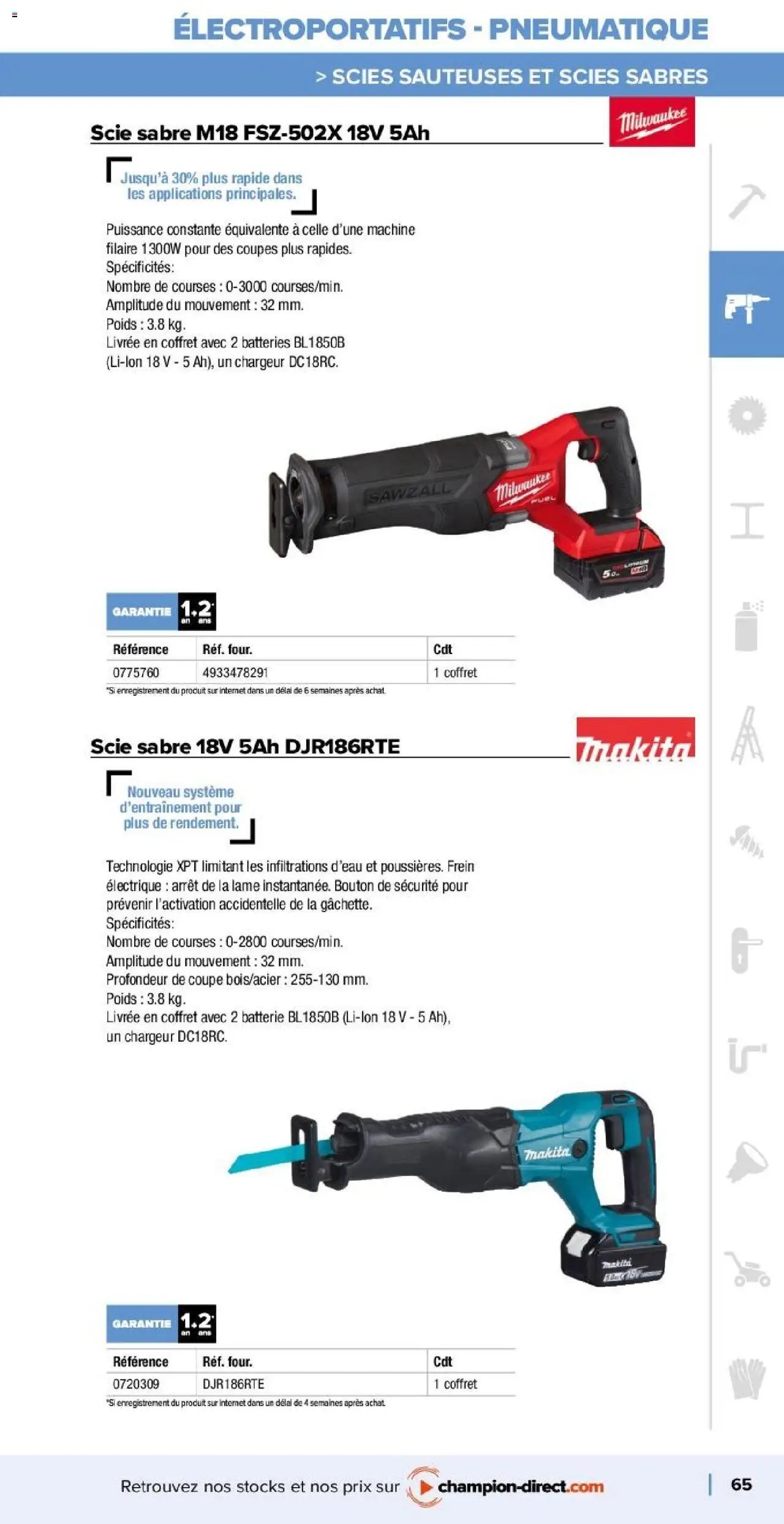 Champion Direct catalogue Selection Maintenance (2025-01-10 - 2025-12-31)