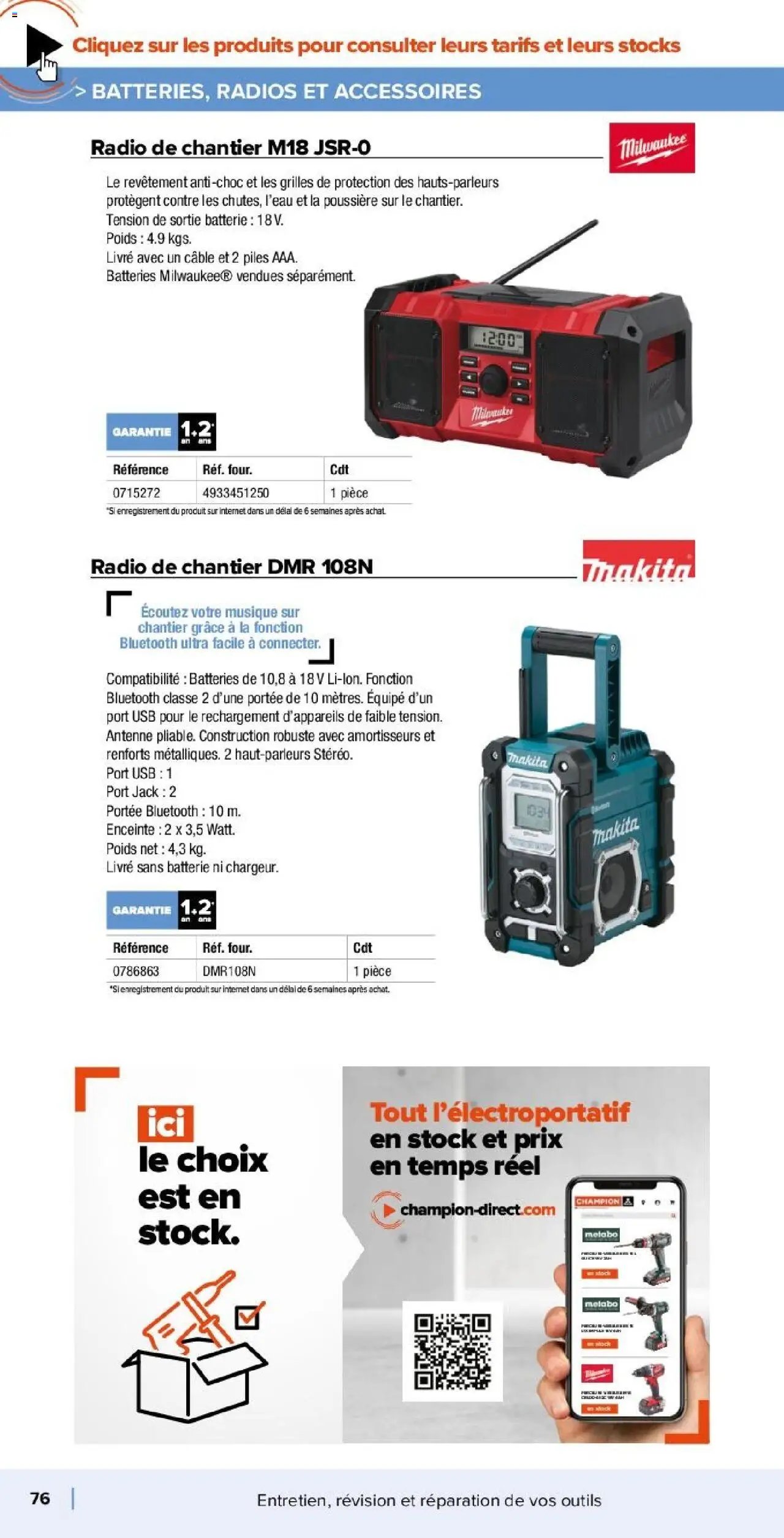 Champion Direct catalogue Selection Maintenance (2025-01-10 - 2025-12-31)