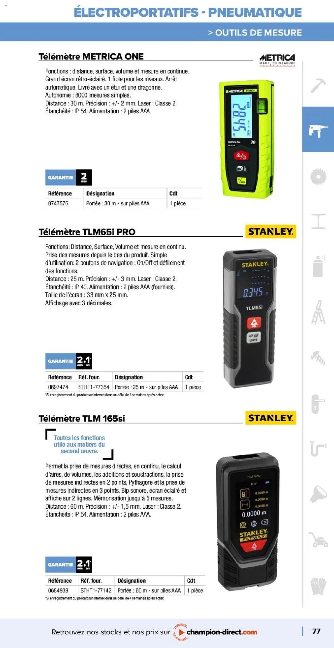 Champion Direct catalogue Selection Maintenance (2025-01-10 - 2025-12-31)