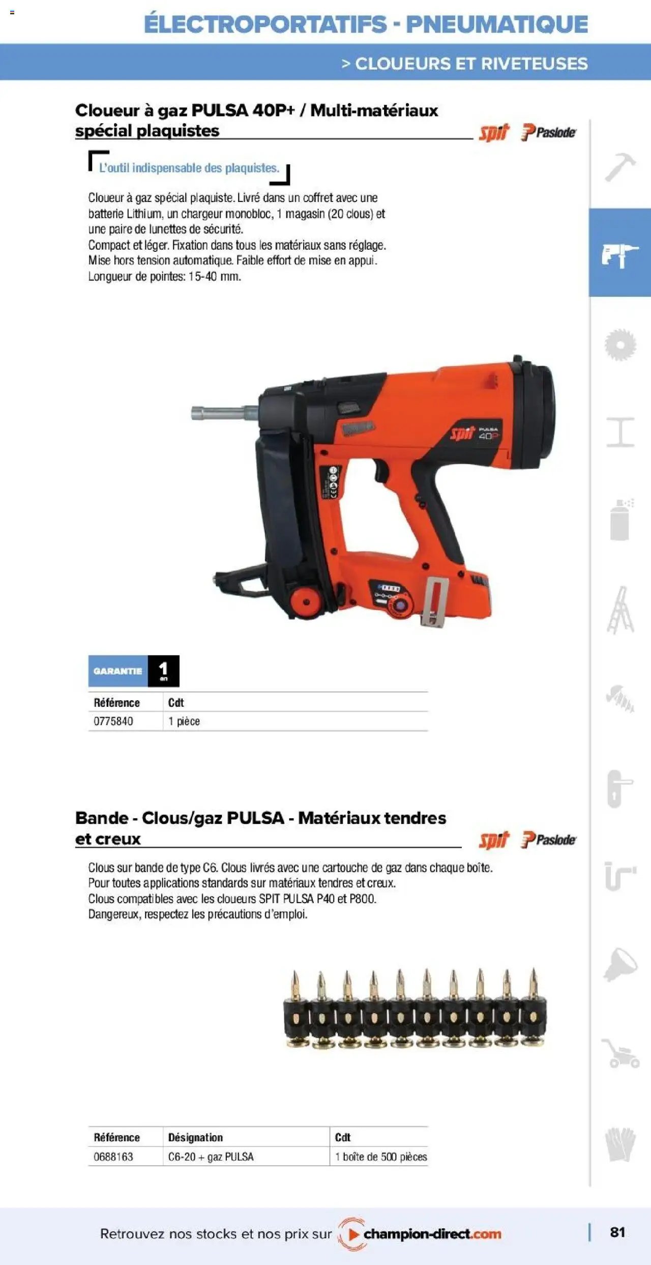 Champion Direct catalogue Selection Maintenance (2025-01-10 - 2025-12-31)