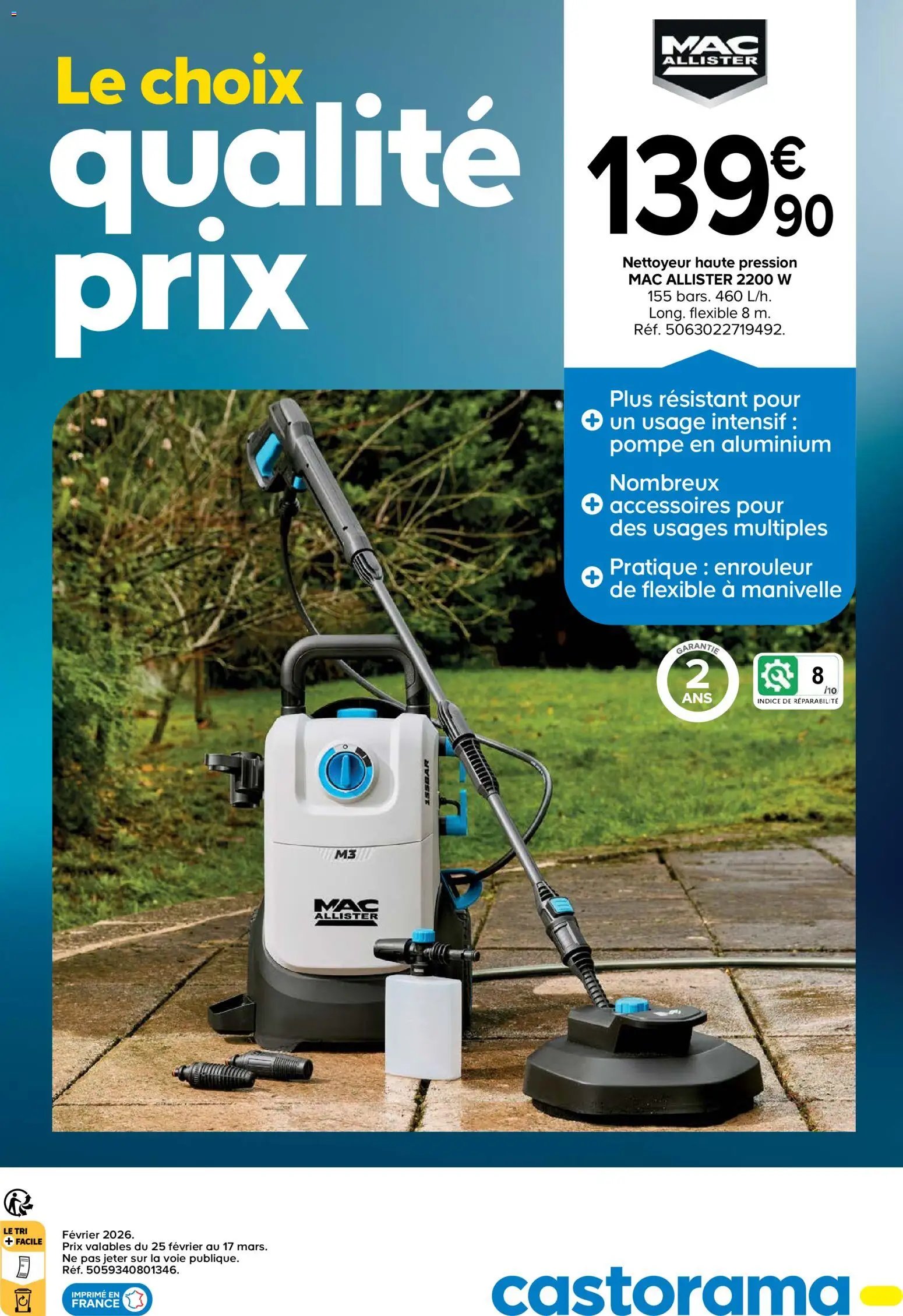 Castorama Outils motorisés de jardin et nettoyeurs haute pression