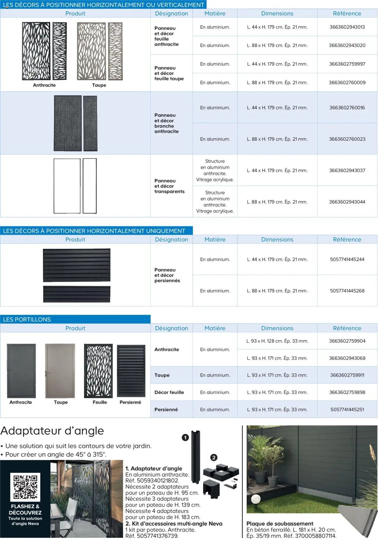 Castorama Clôture et terrasse Neva