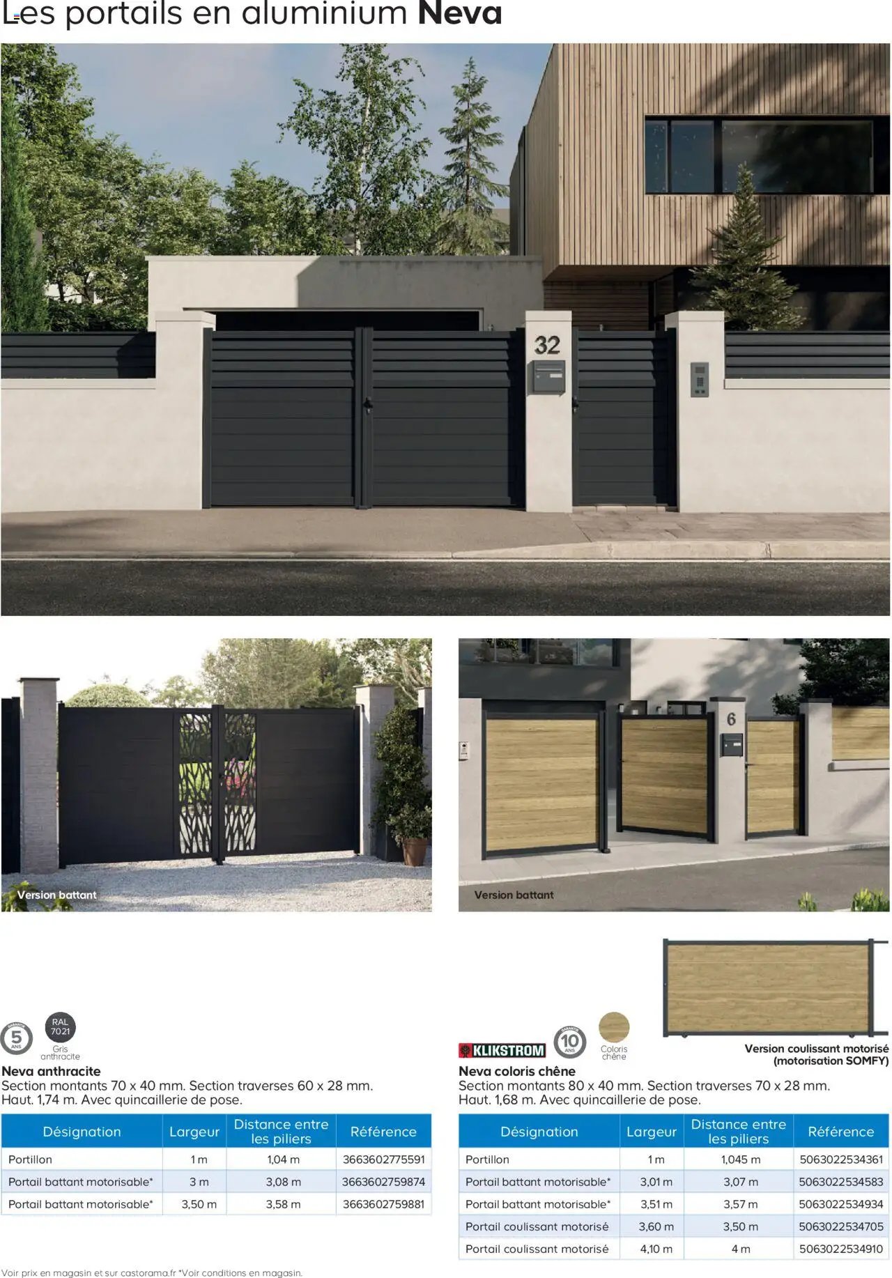 Castorama Clôture et terrasse Neva