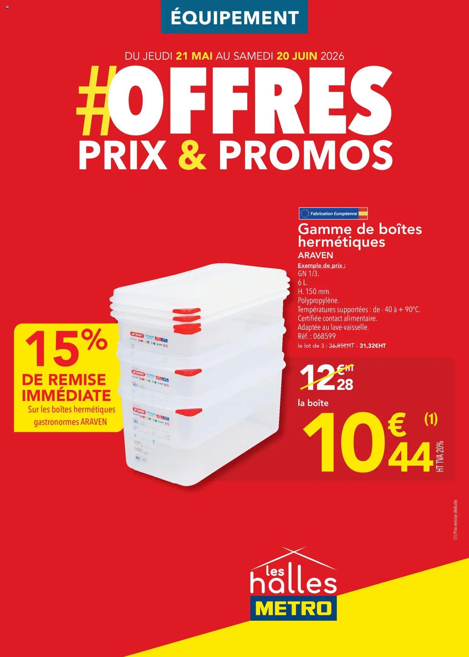 METRO Offres Prix & Promos Equipement