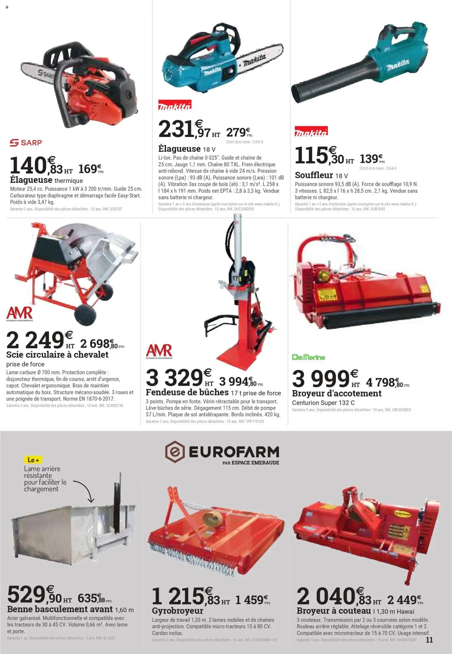 Espace Emeraude catalogue