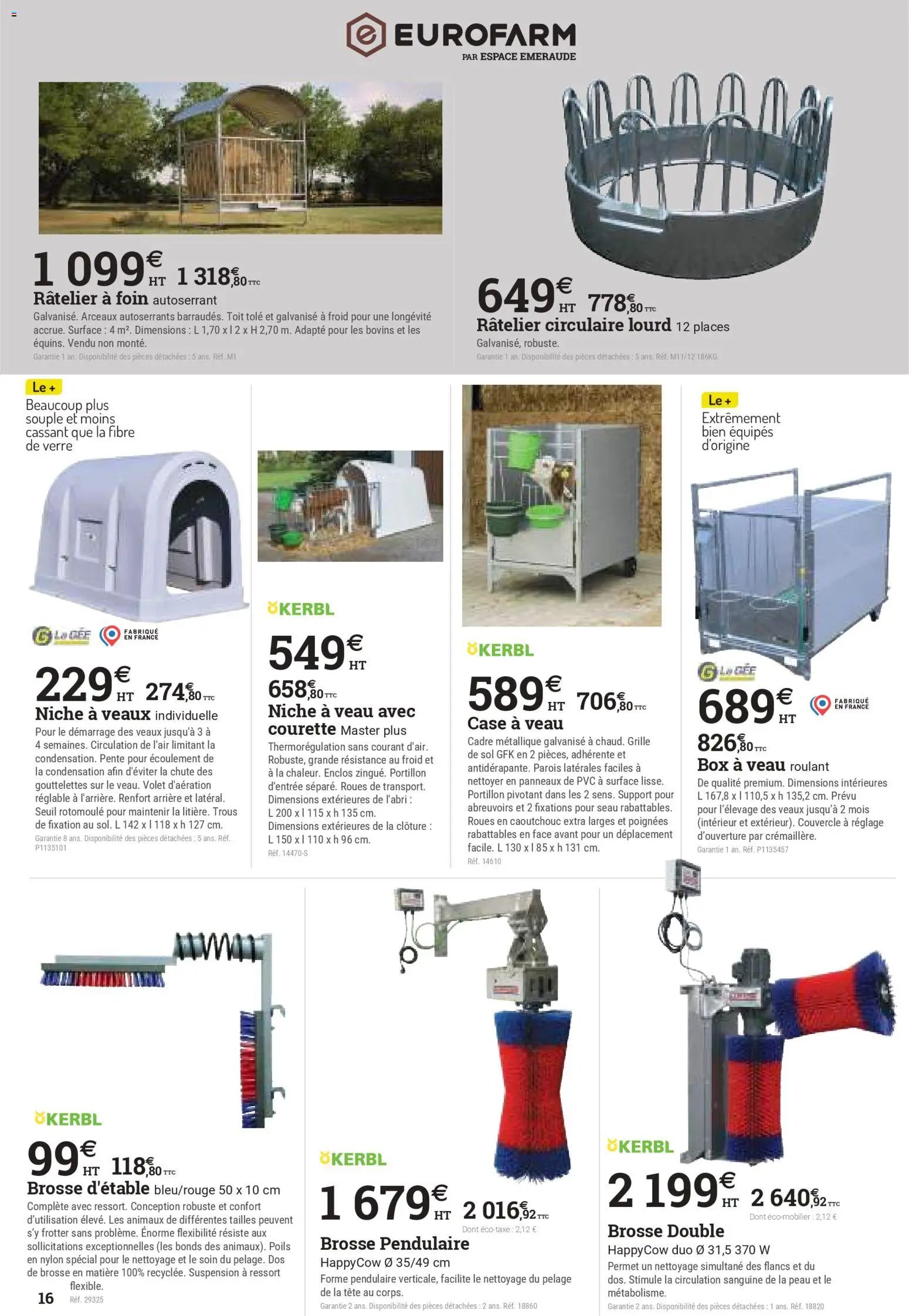 Espace Emeraude catalogue