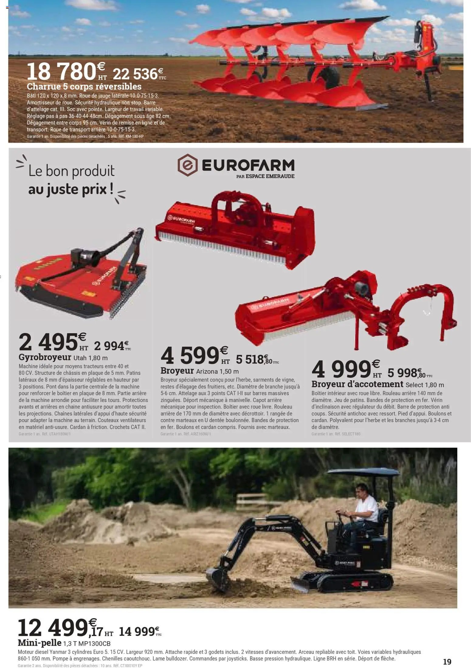 Espace Emeraude catalogue