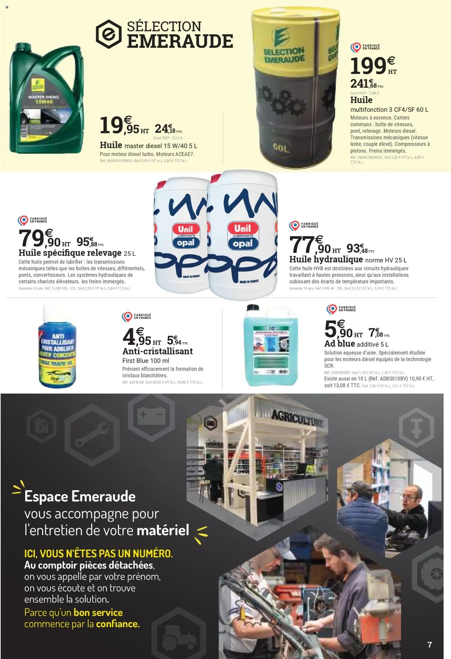 Espace Emeraude catalogue