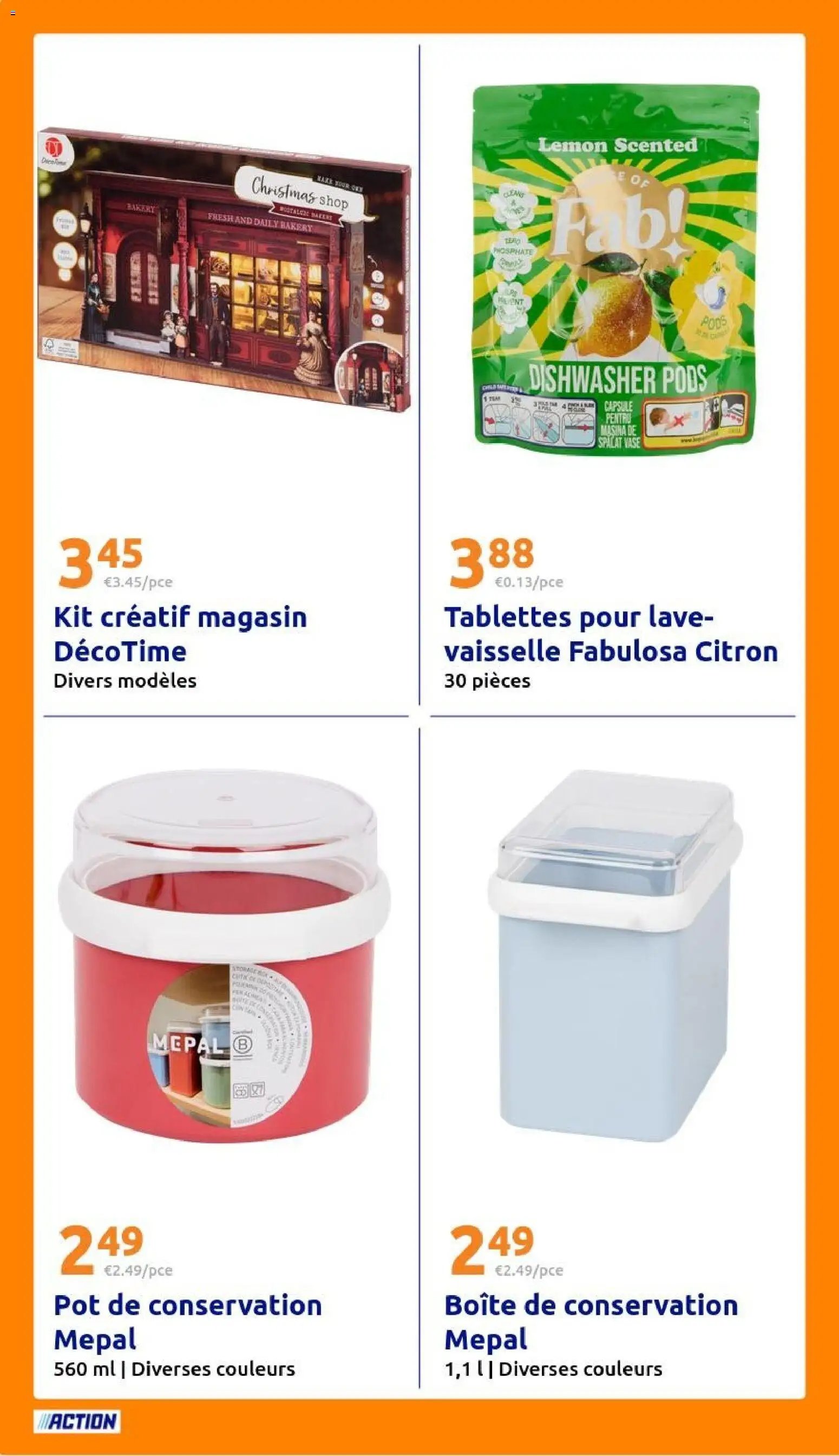 Action catalogue