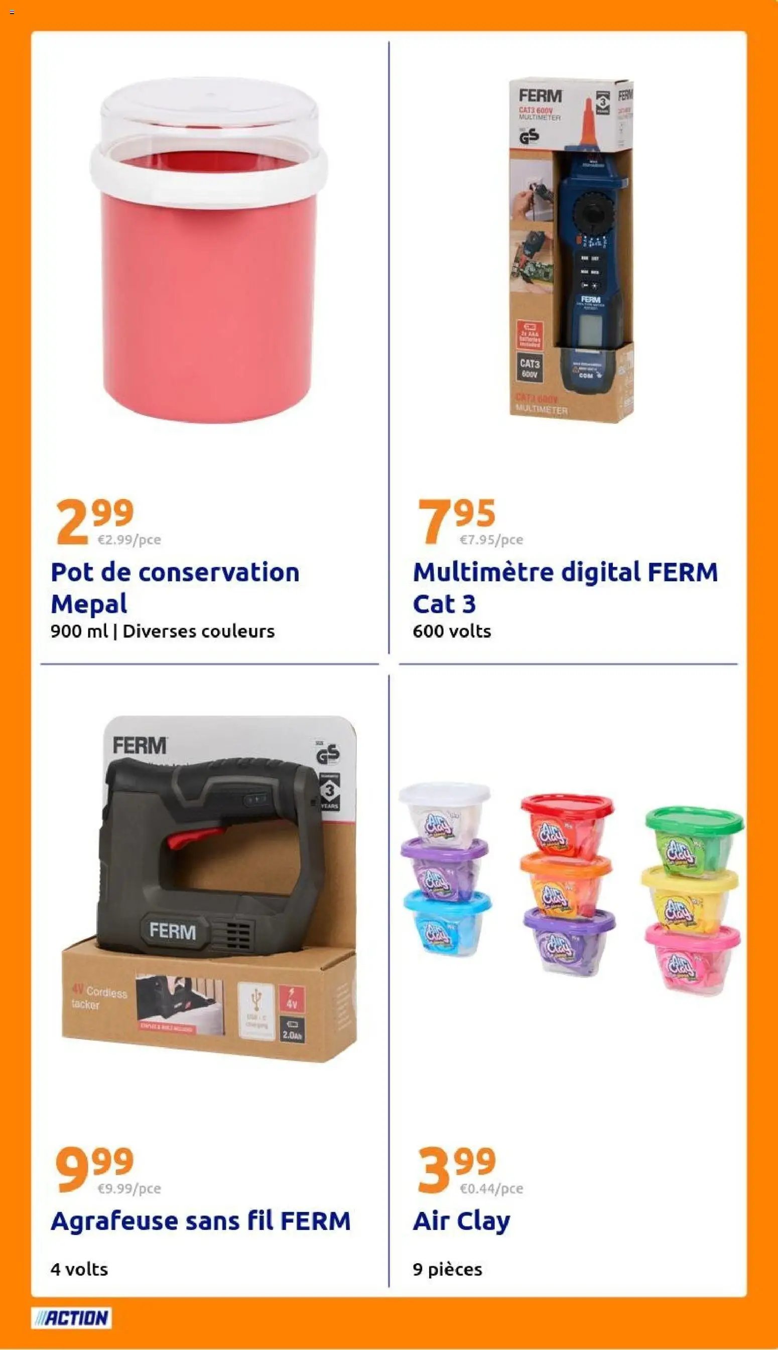 Action catalogue