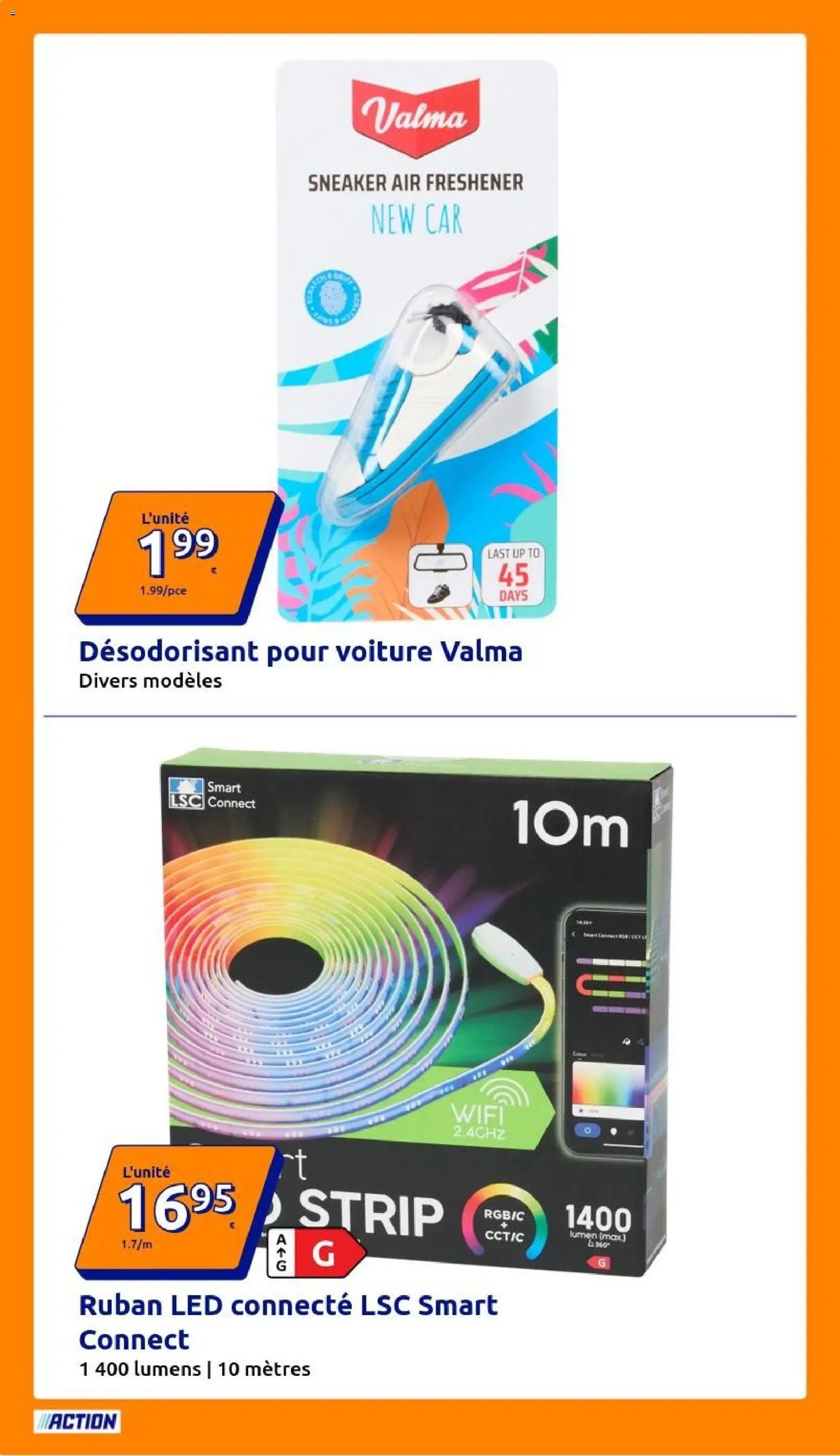 Action catalogue