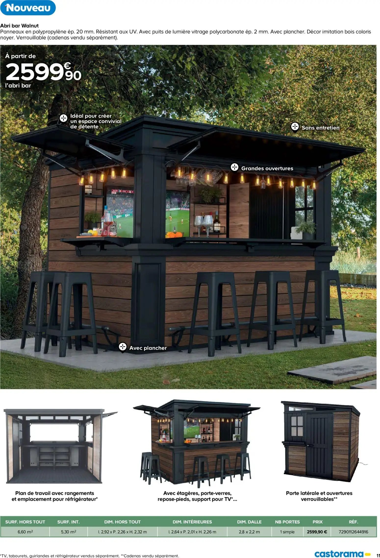 Castorama Abri de jardin et serres (2026-02-26 - 2026-12-31)