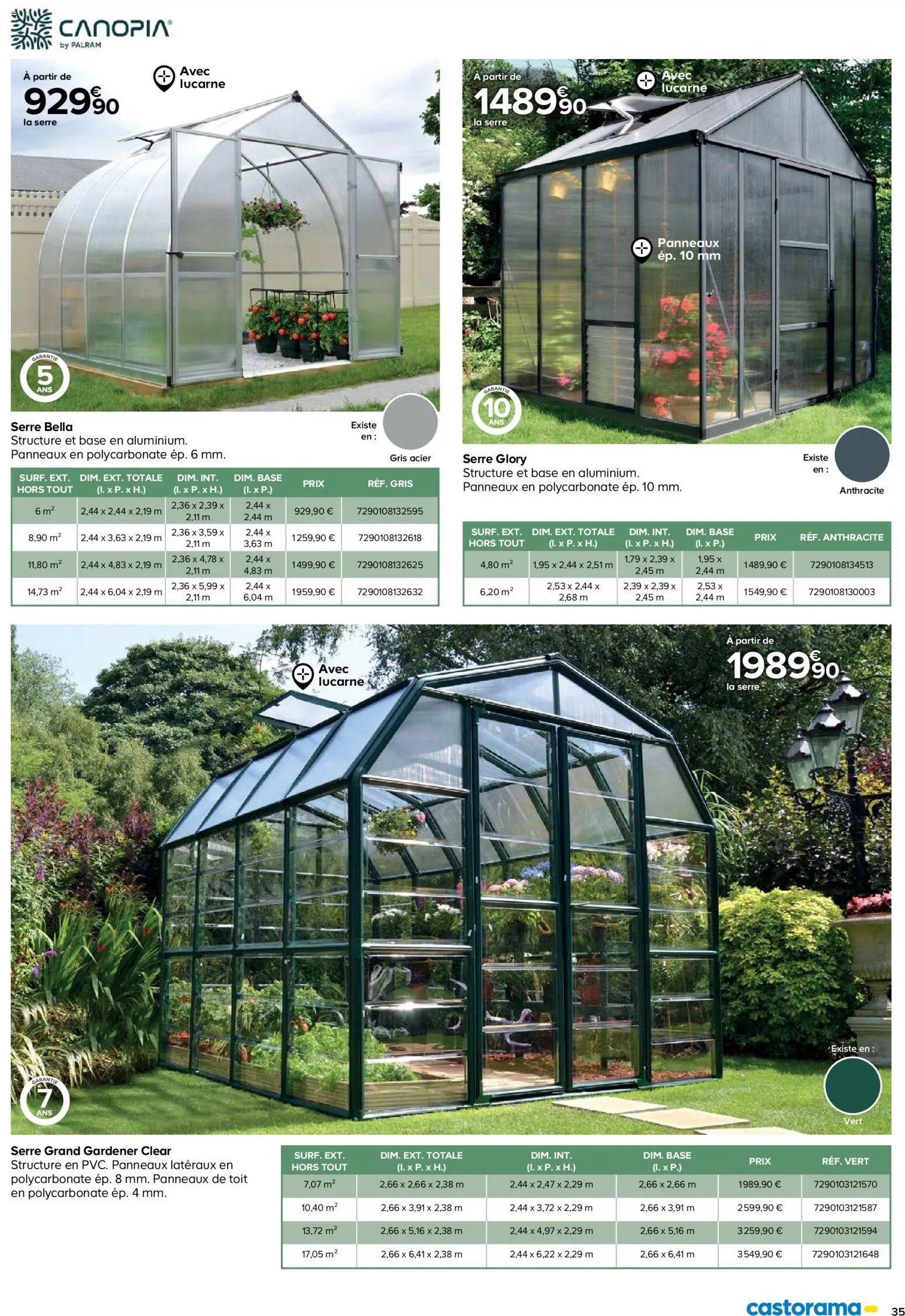 Castorama Abri de jardin et serres