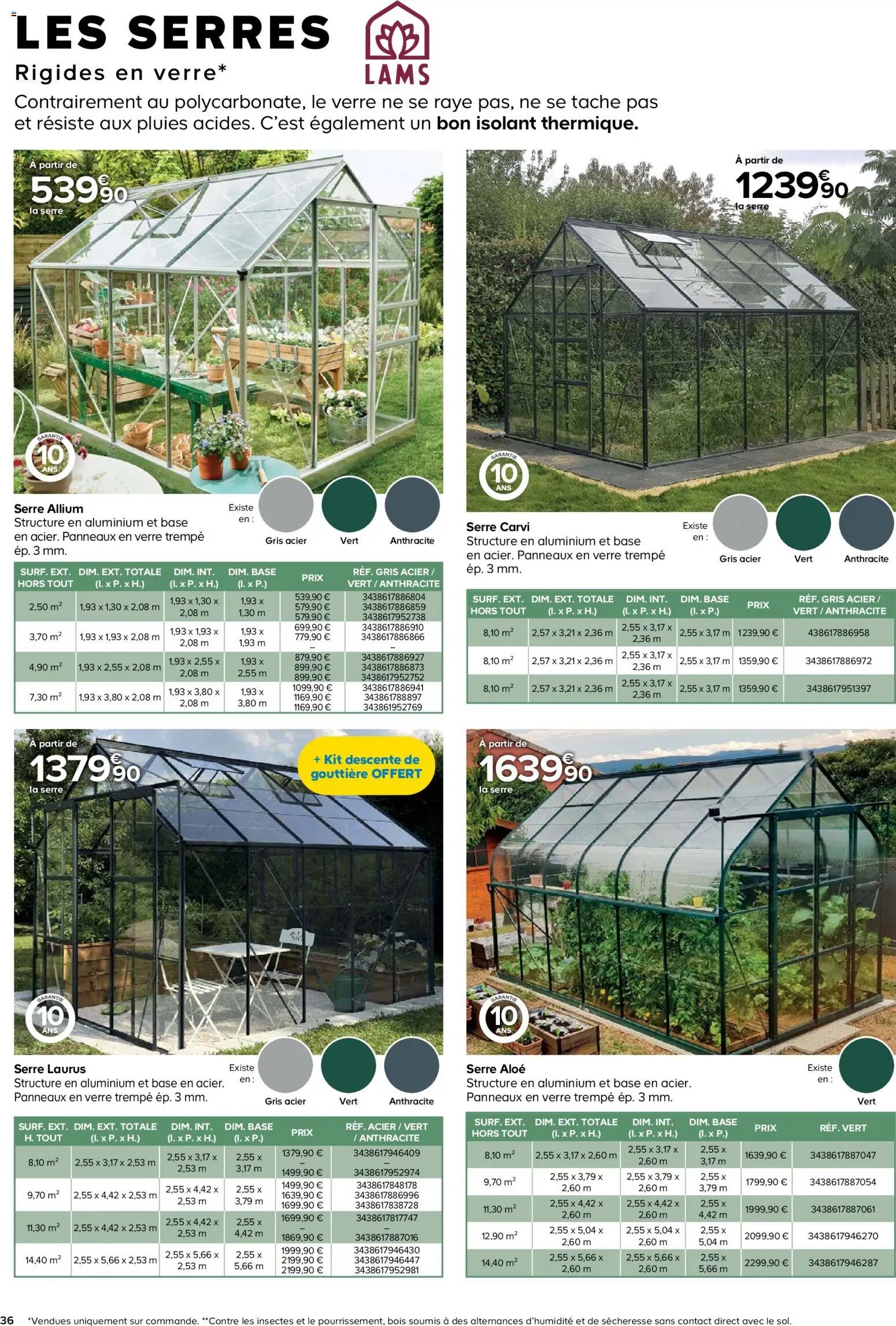 Castorama Abri de jardin et serres