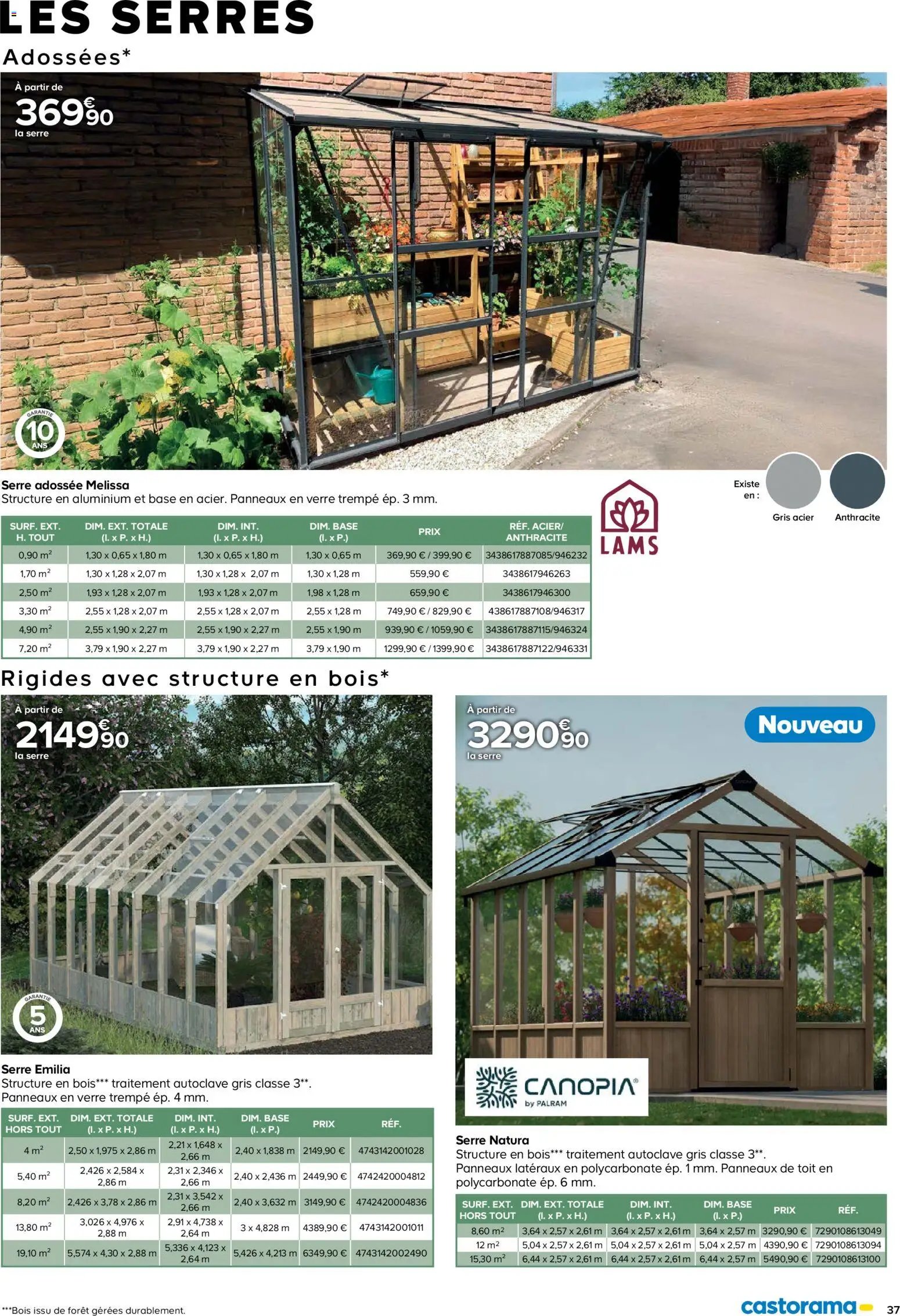 Castorama Abri de jardin et serres