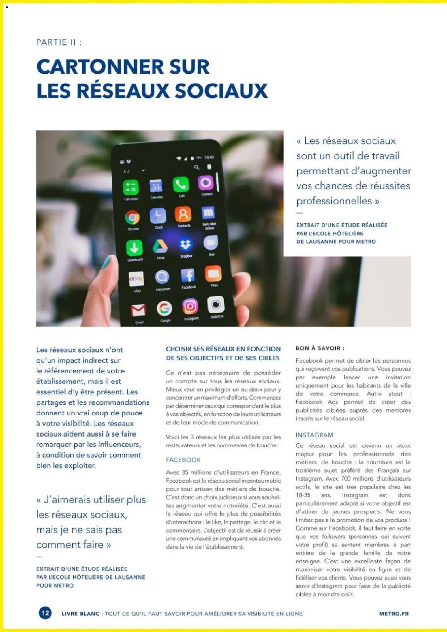 METRO - Guide améliorer la visibilité de son restaurant