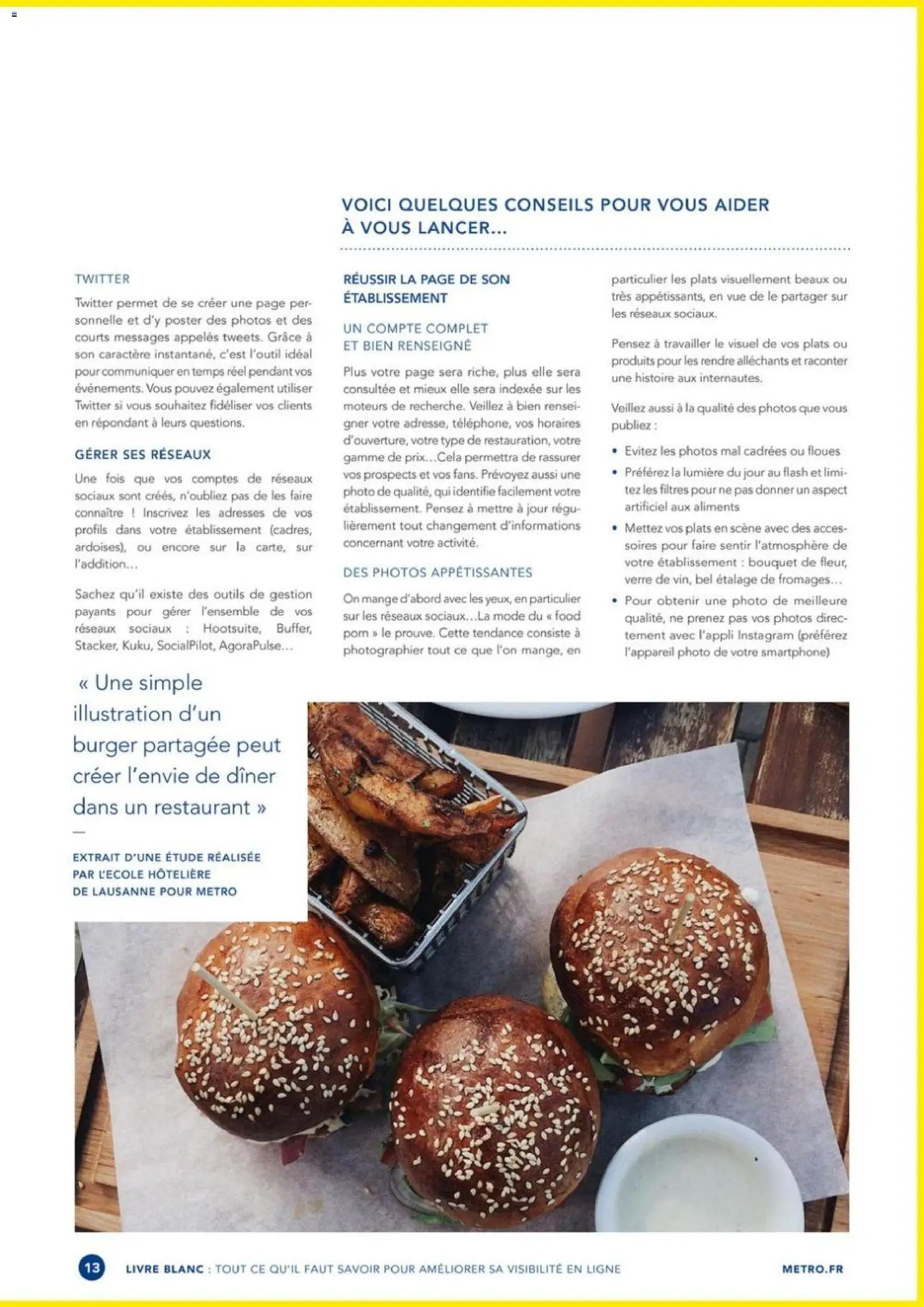 METRO - Guide améliorer la visibilité de son restaurant