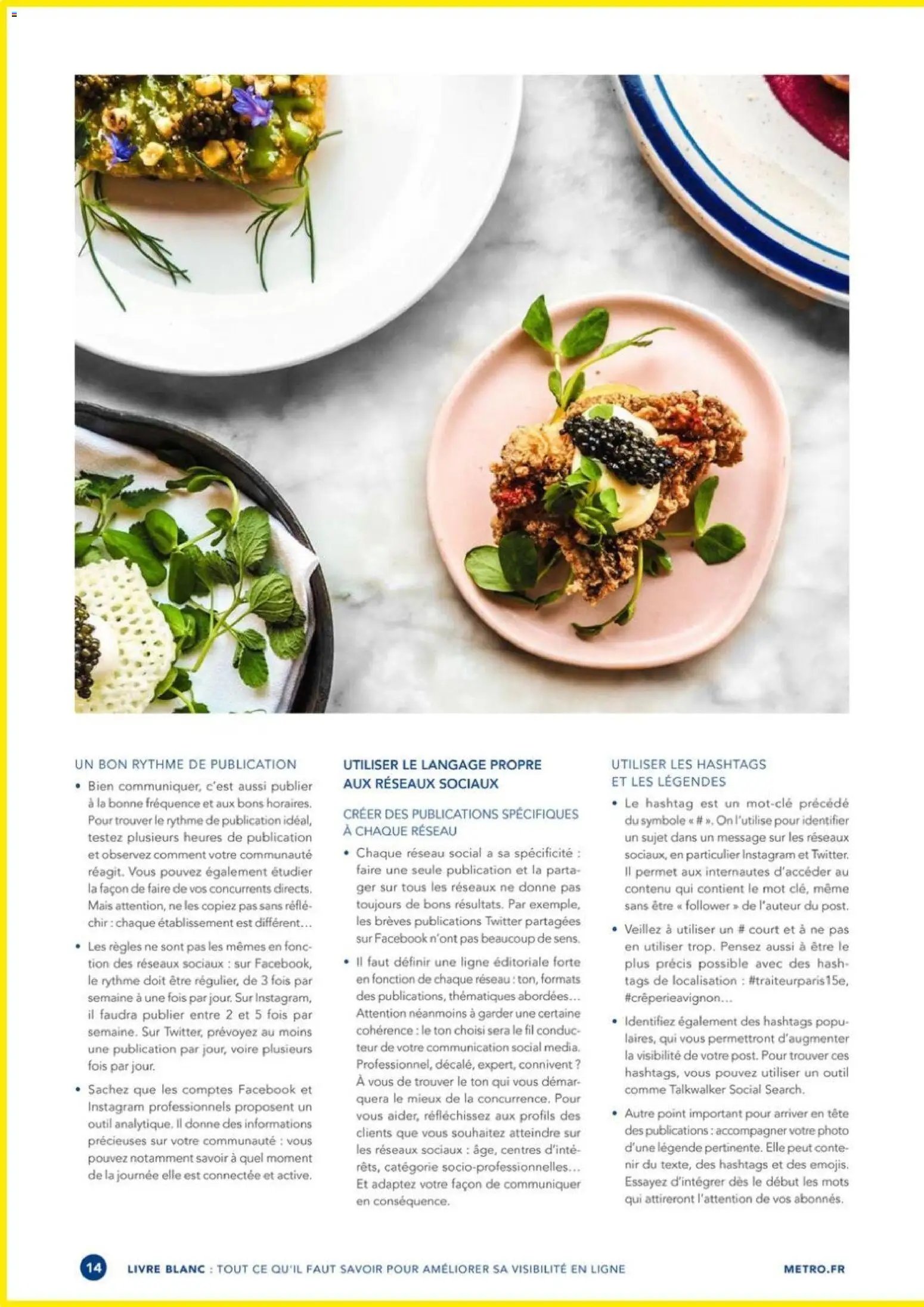 METRO - Guide améliorer la visibilité de son restaurant