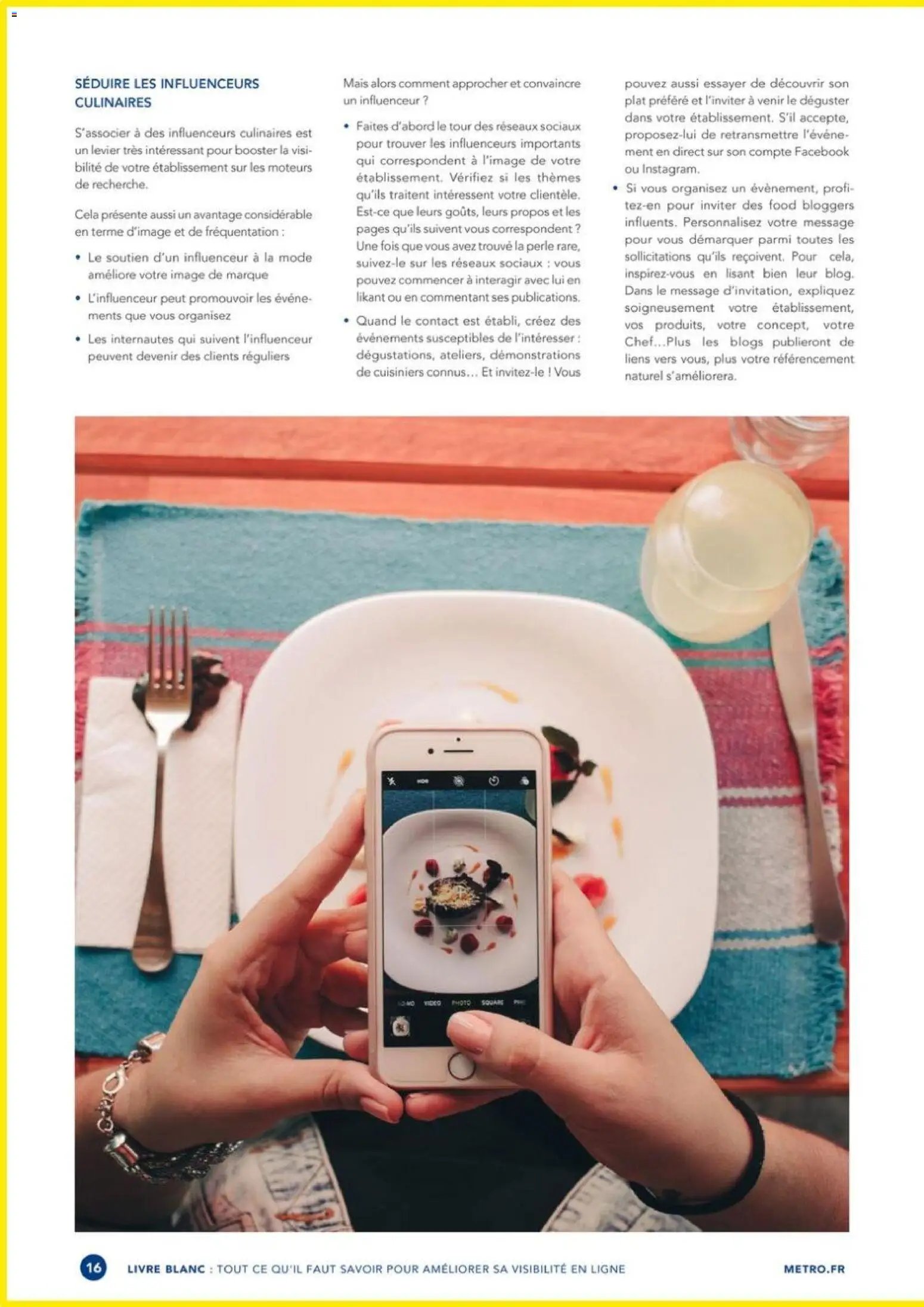 METRO - Guide améliorer la visibilité de son restaurant