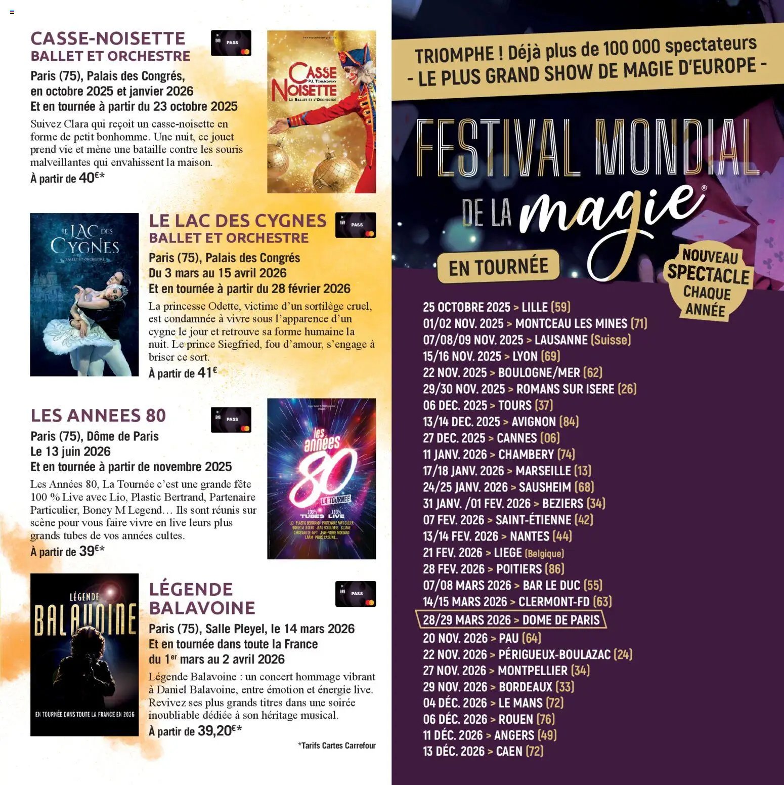 Carrefour City Le book de vos sorties