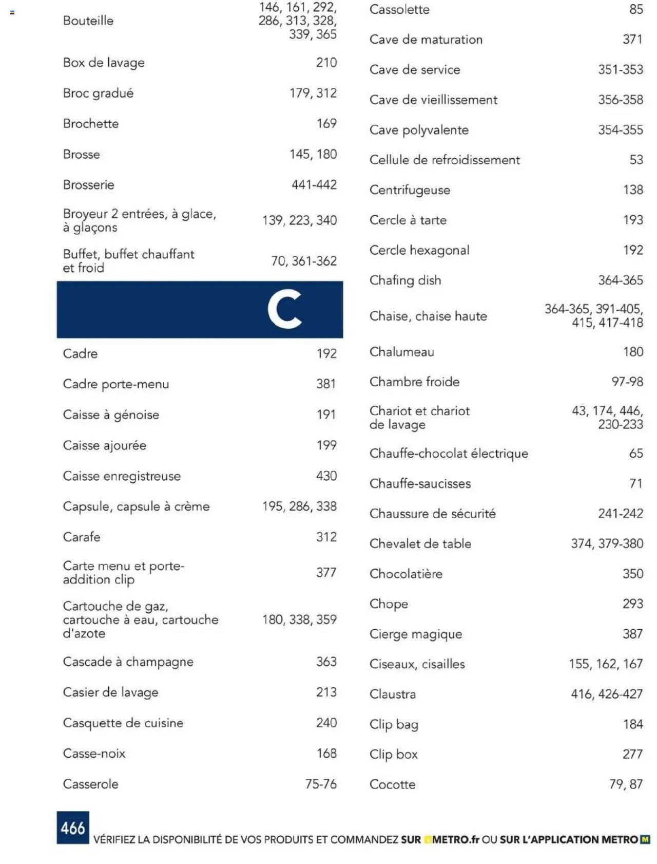 METRO - #CHR Équipement (2025-01-01 - 2026-12-31)