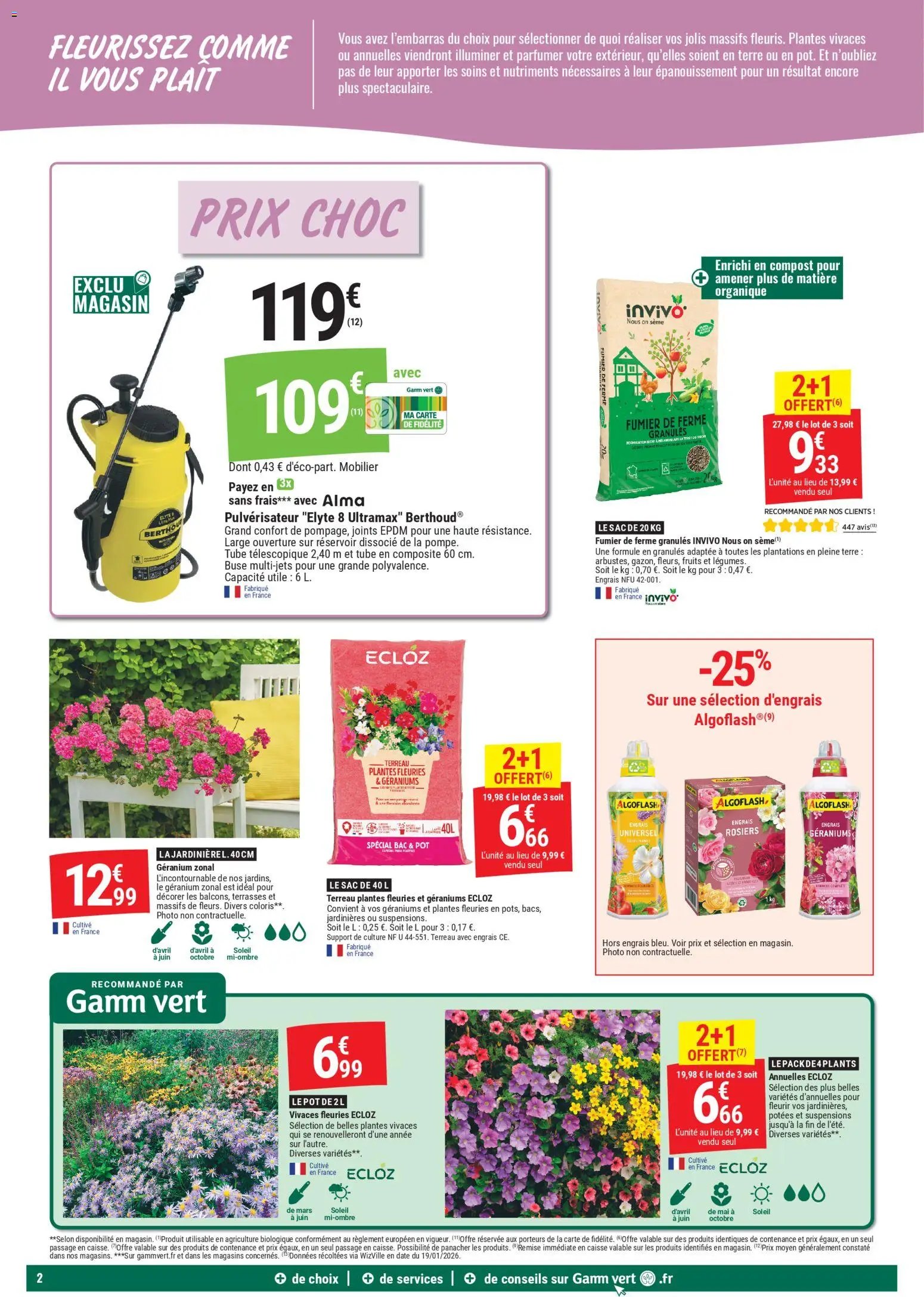 Gamm vert - des promos boulevertsantes