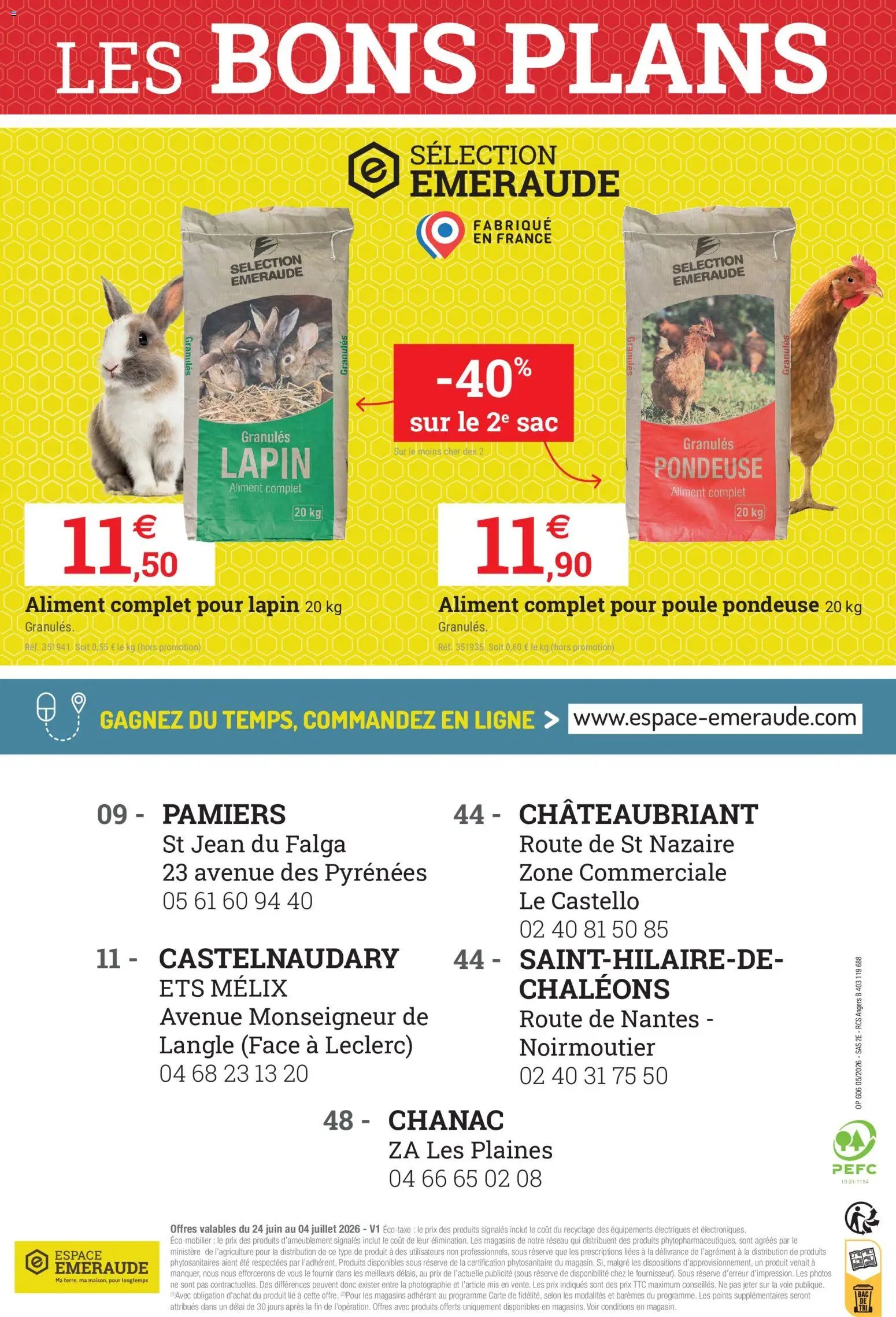 Espace Emeraude catalogue