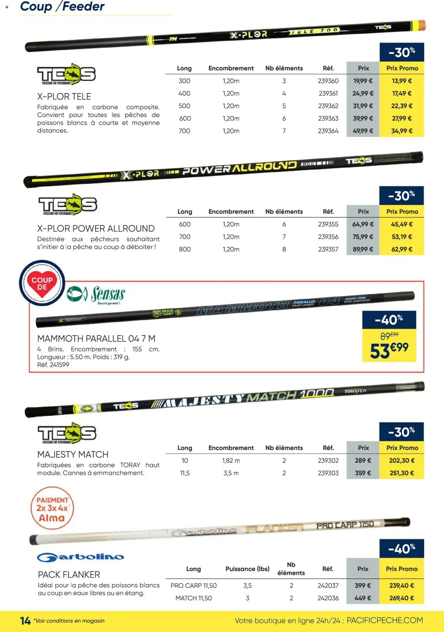 Pacific Pêche catalogue