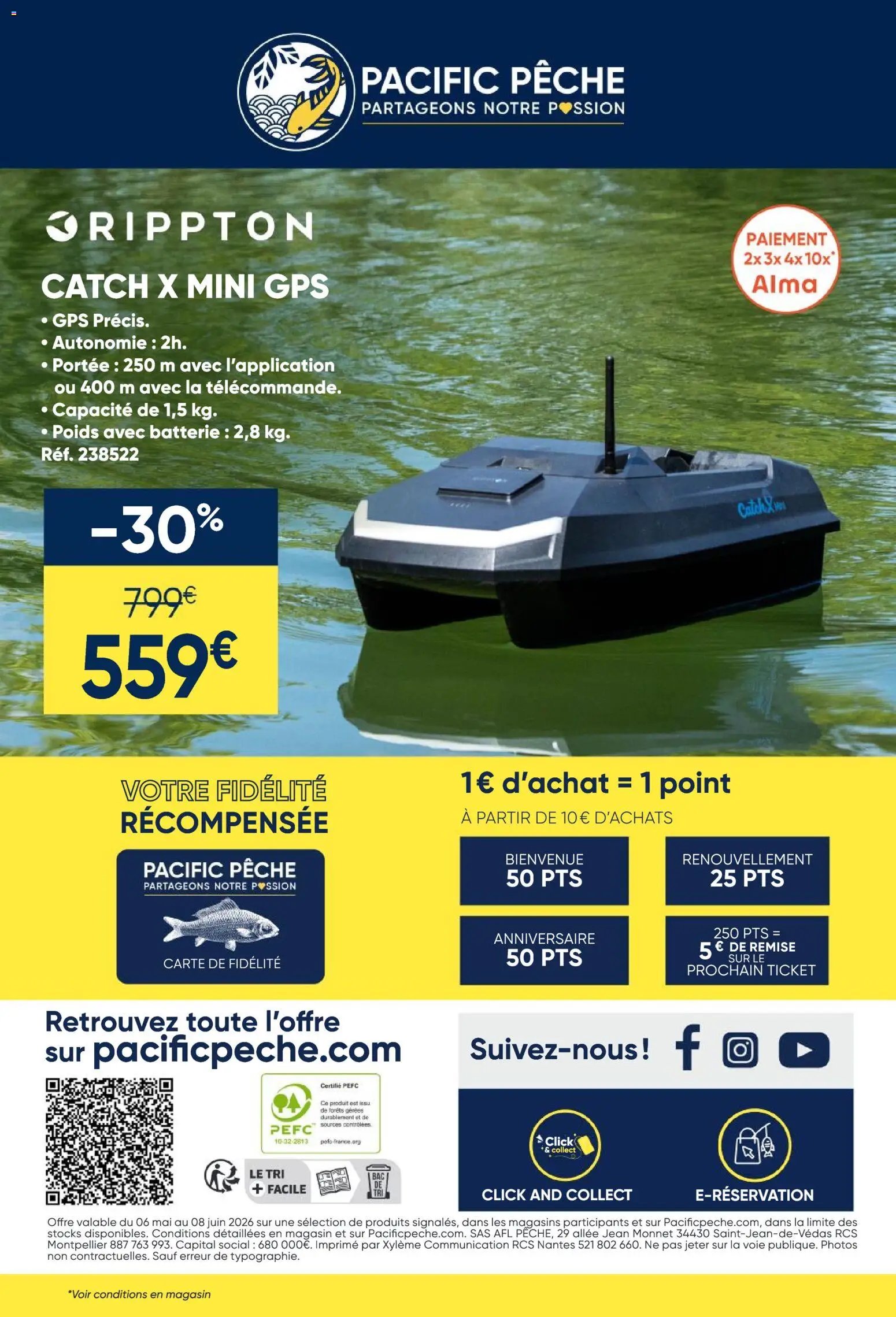 Pacific Pêche catalogue