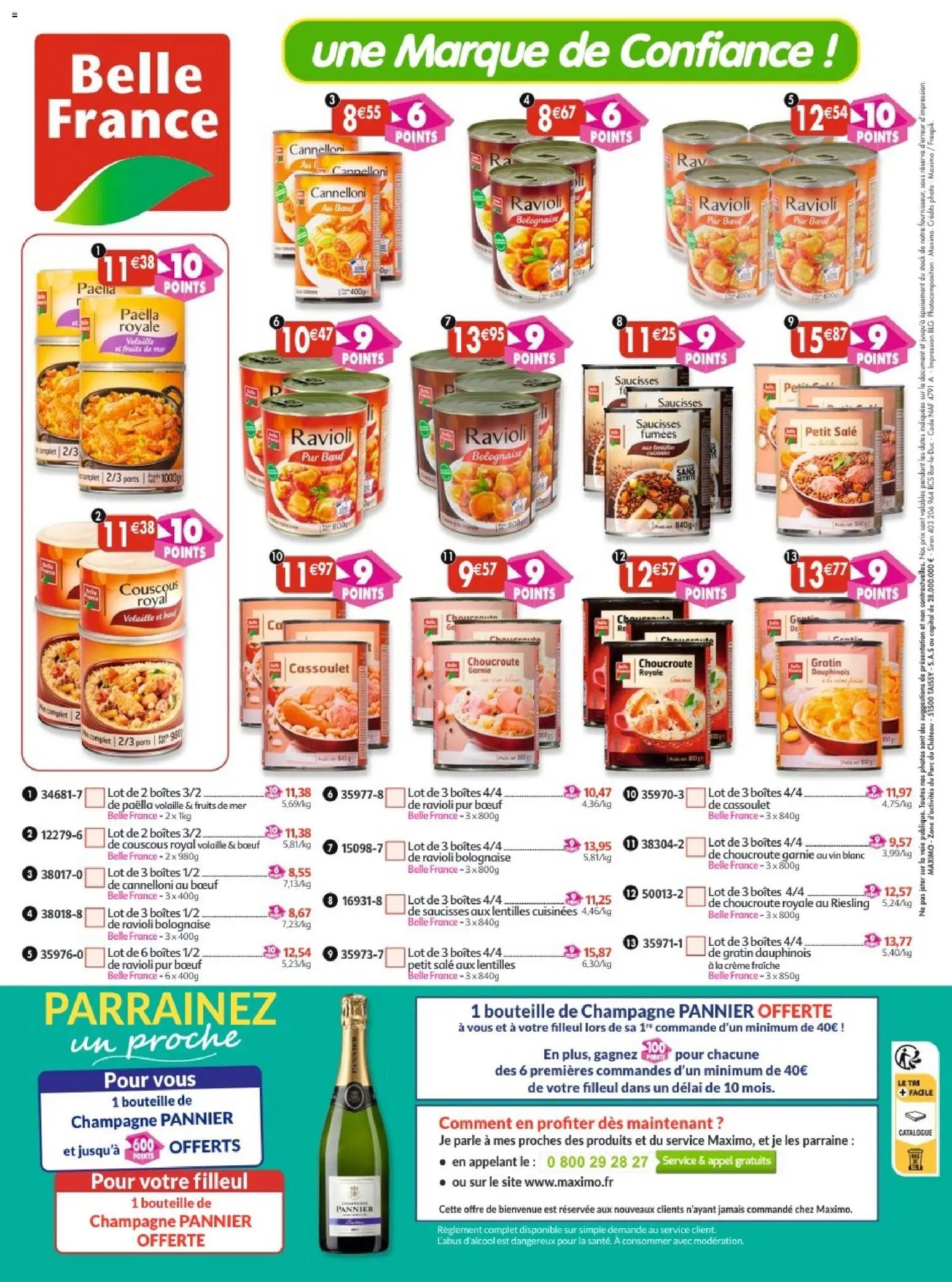Maximo catalogue epicerie