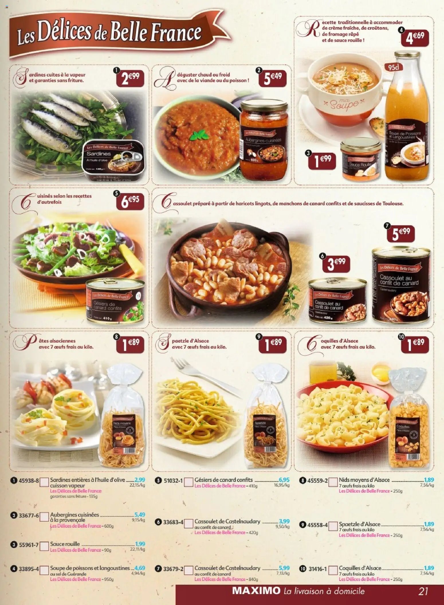 Maximo catalogue epicerie