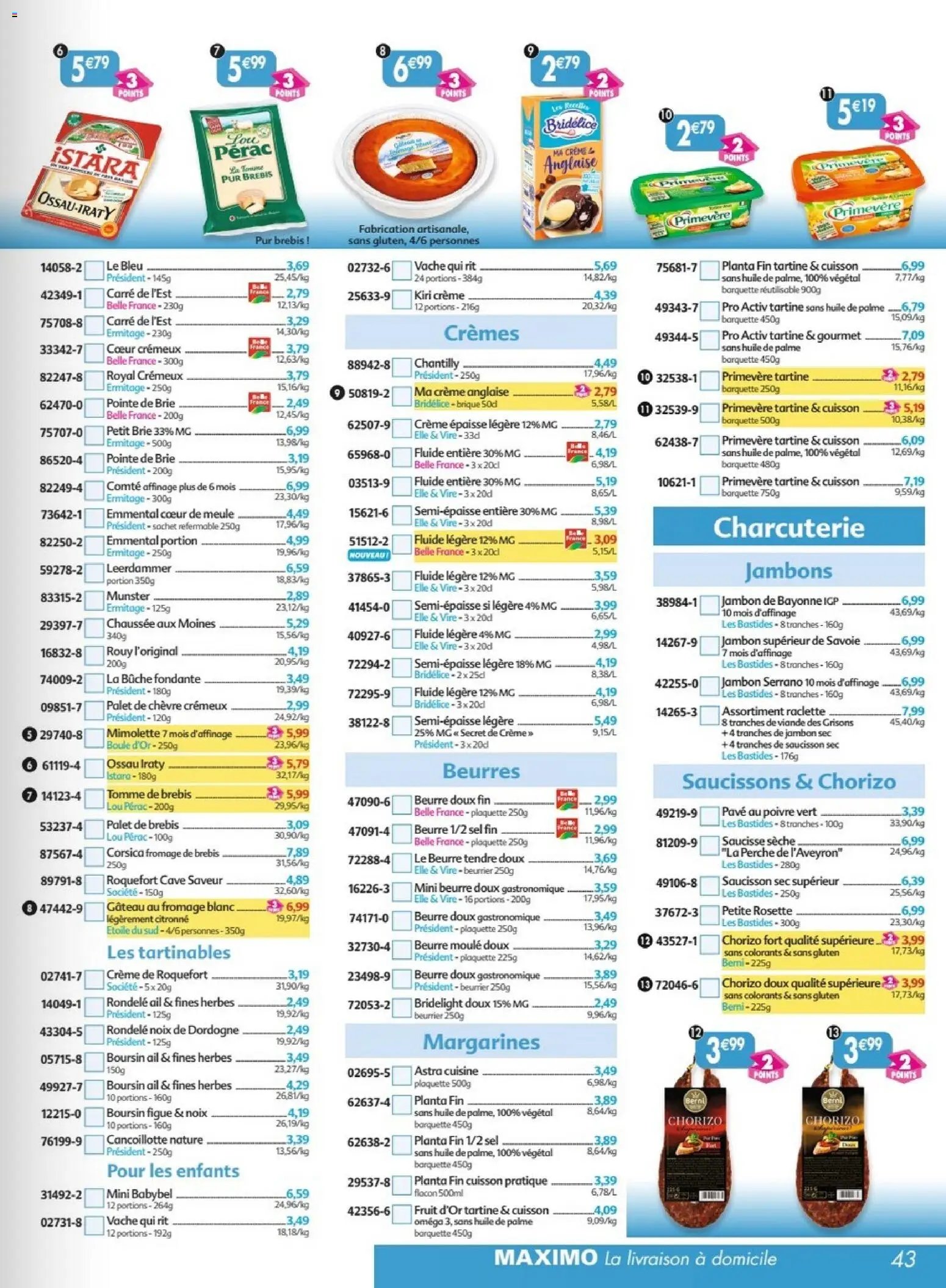 Maximo catalogue epicerie