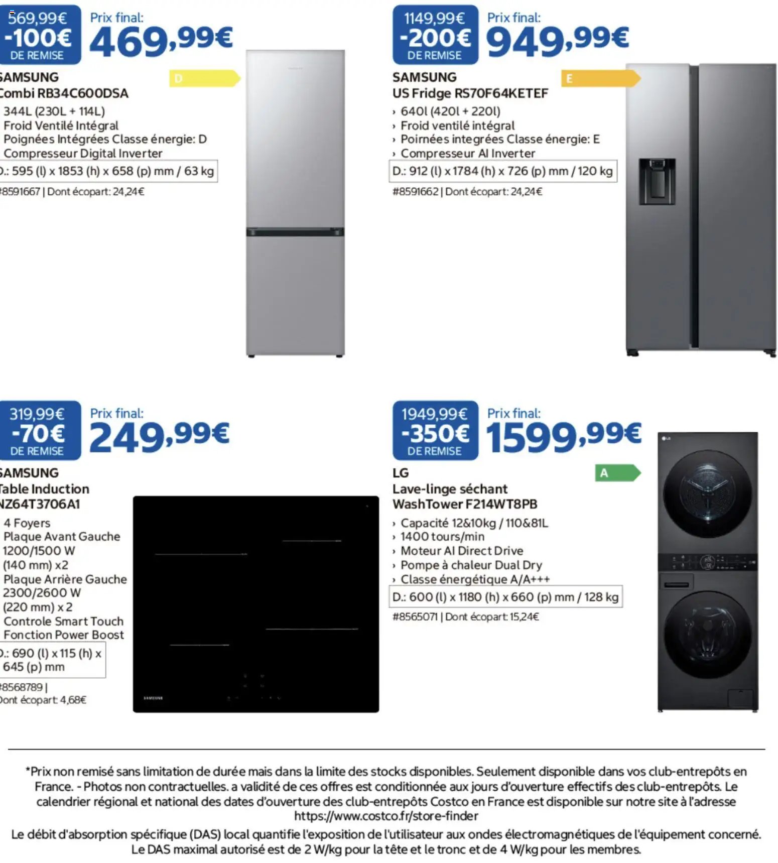 Costco Sélection d'électronique et d'électroménager