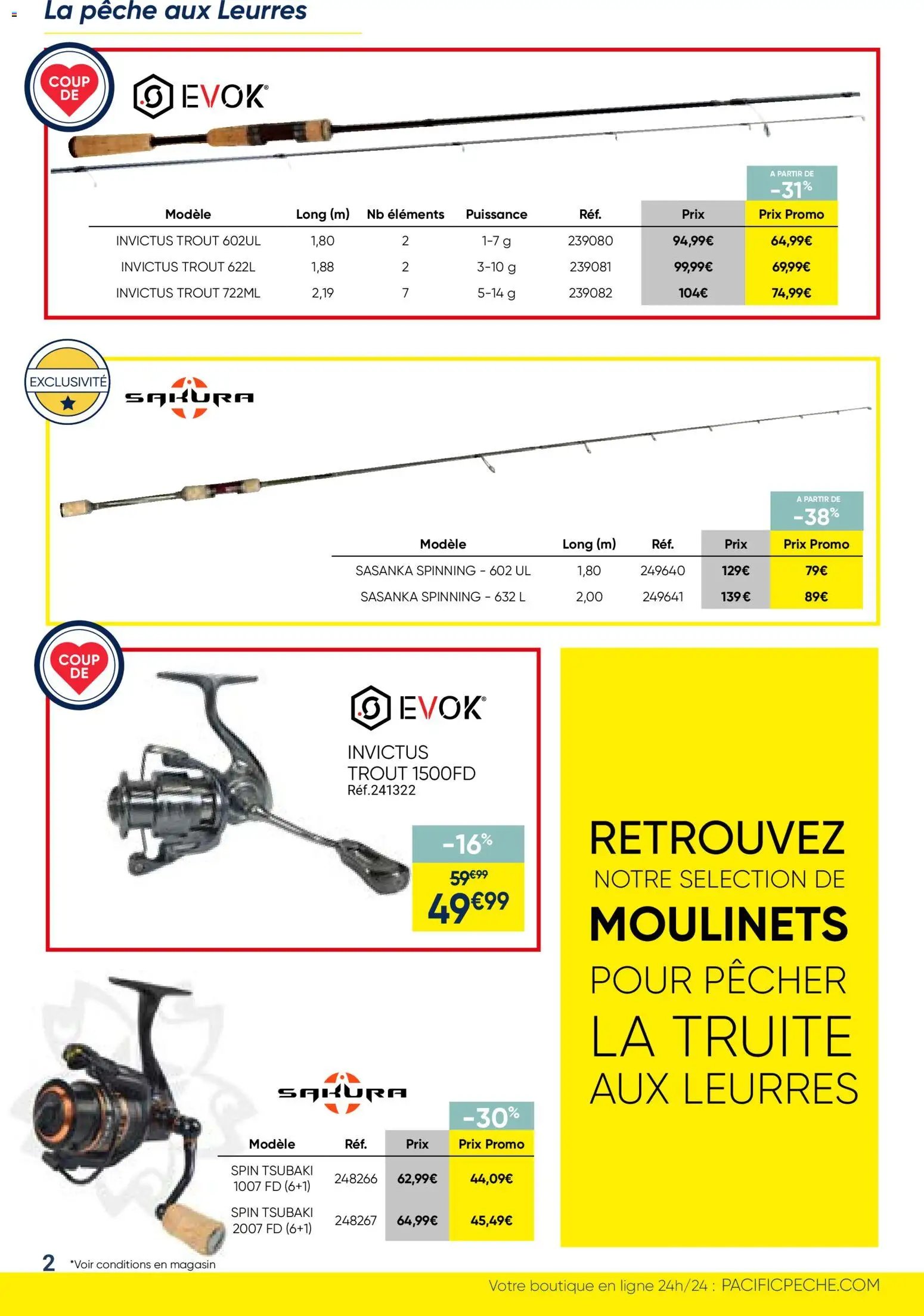 Pacific Pêche catalogue